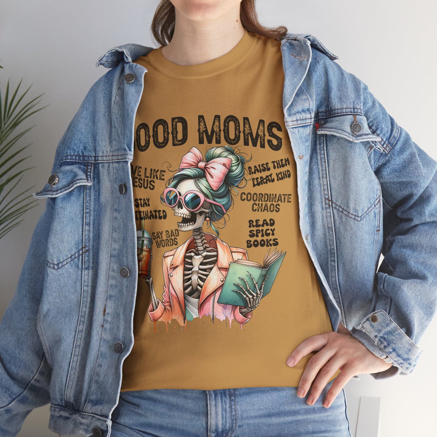 Good Moms Unisex Heavy Cotton Tee - Fun Graphic Tee for Mothers