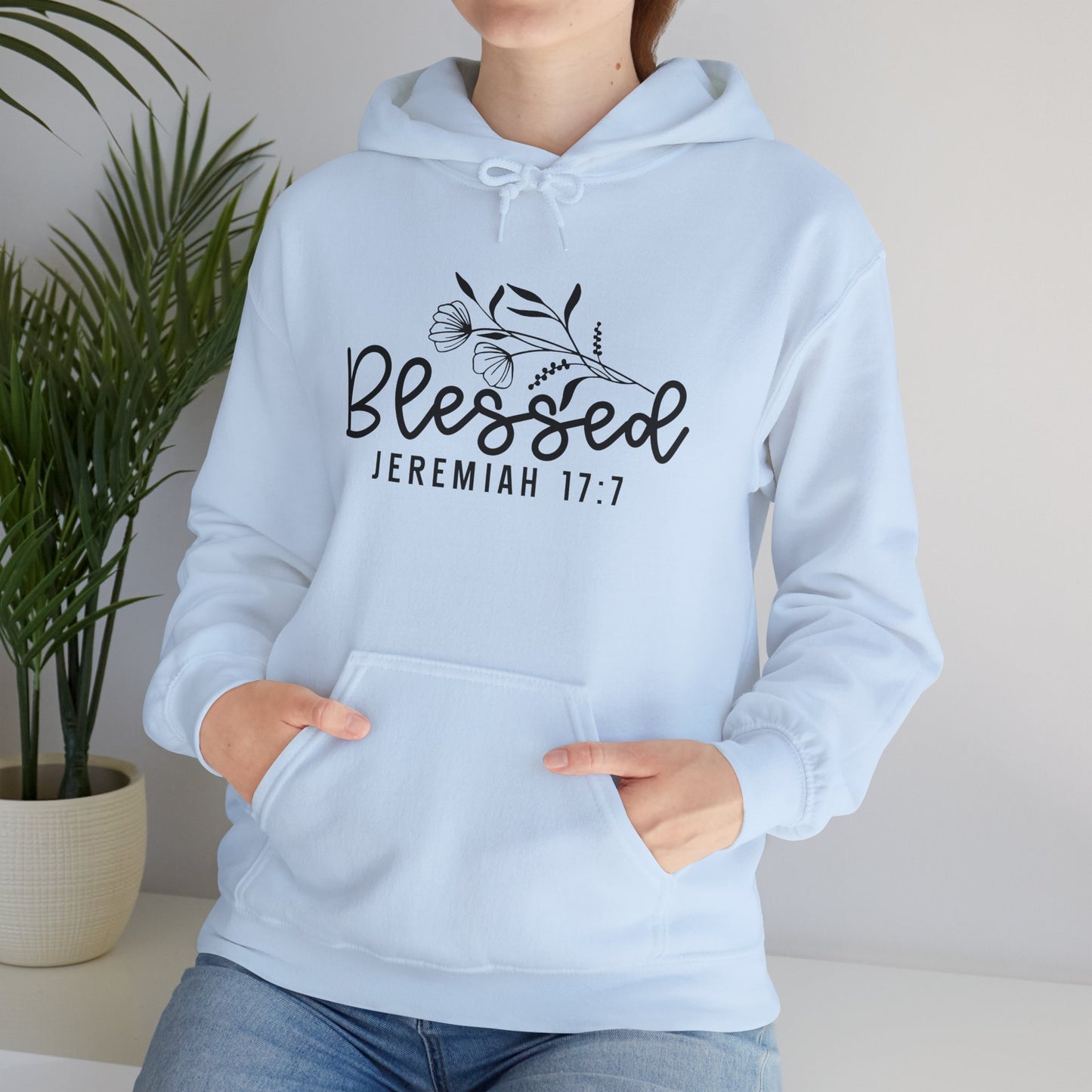 Blessed Jeremiah 17:7 Unisex Heavy Blend Hoodie