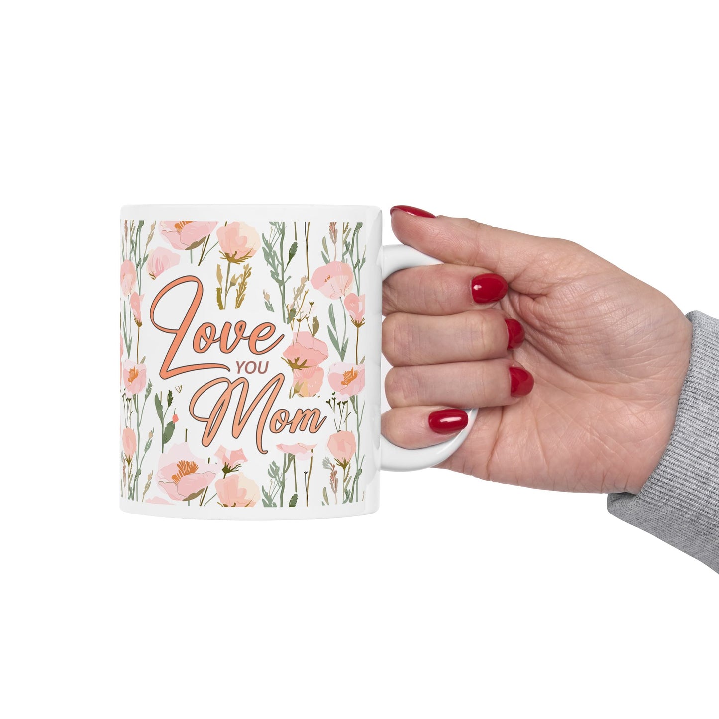 Floral Inspirational Ceramic Mug - Perfect Gift for Moms & Friends