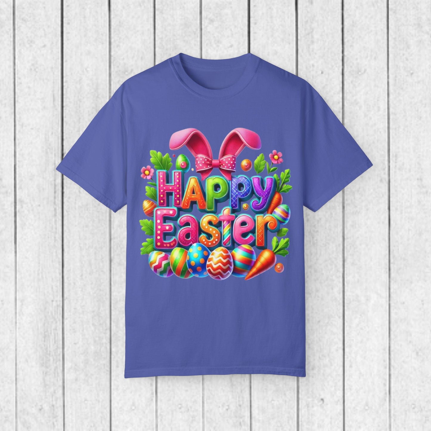 Happy Easter Unisex Garment-Dyed T-Shirt