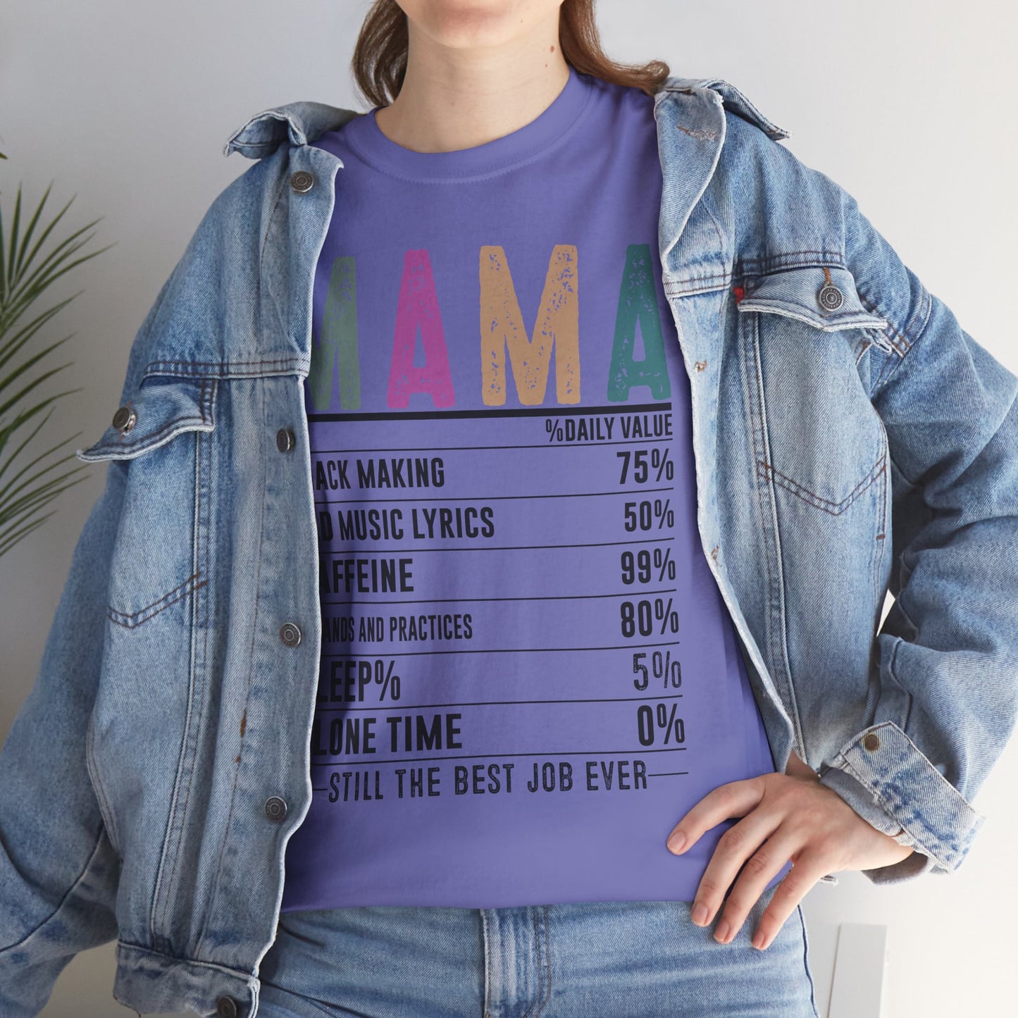 Mama Daily Values Unisex Heavy Cotton Tee - Perfect Gift for Moms