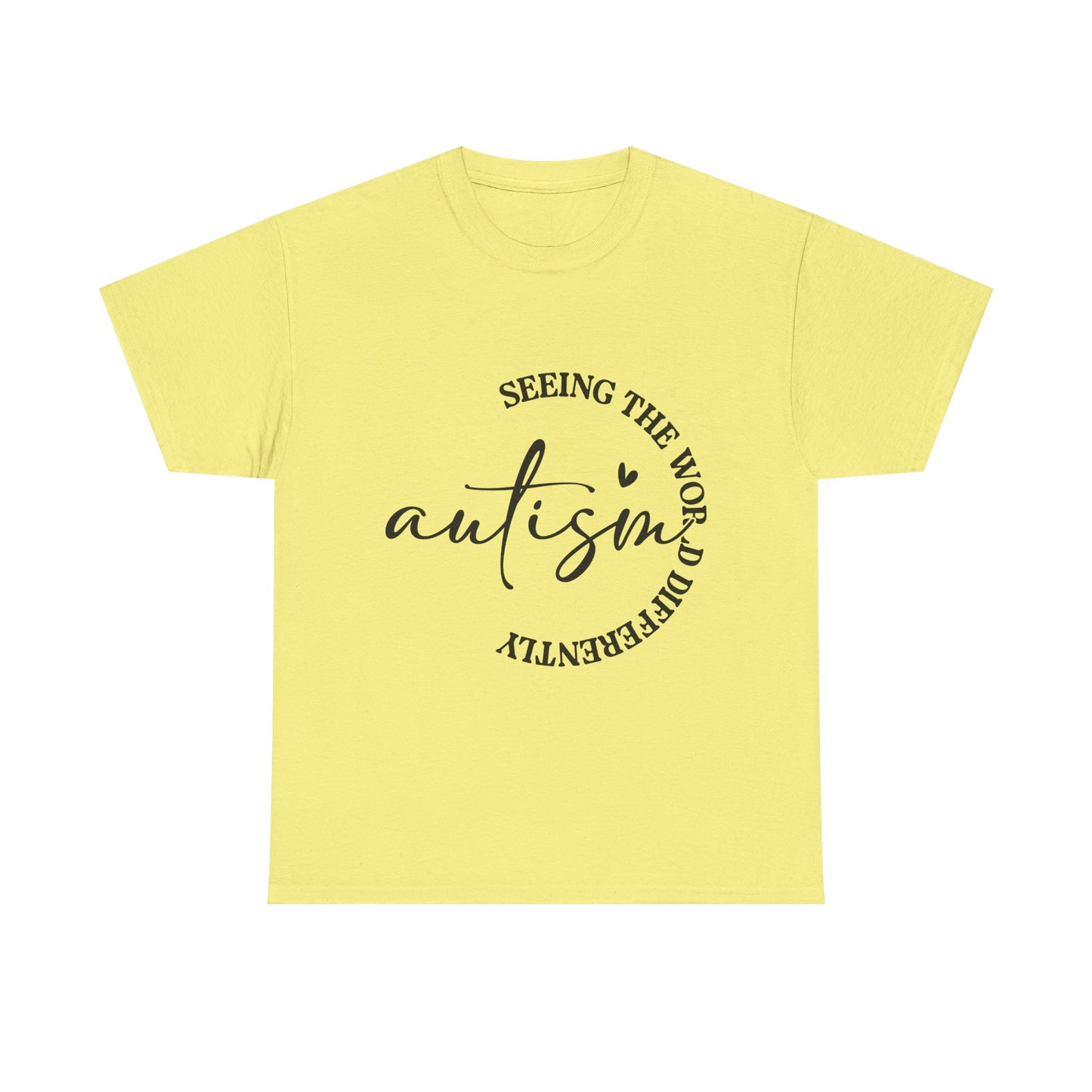 Autism Awareness Unisex Heavy Cotton Tee - Seeing the World Differently