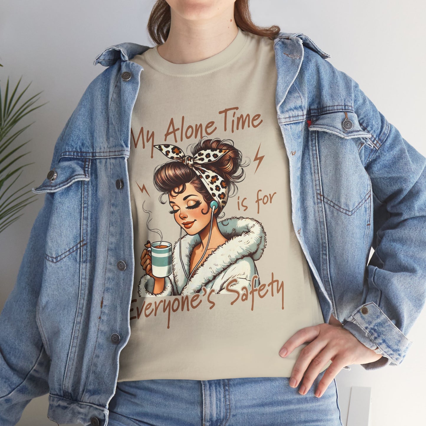 My Alone Time Unisex Heavy Cotton Tee - Cozy Vibe for Self-Care Lovers