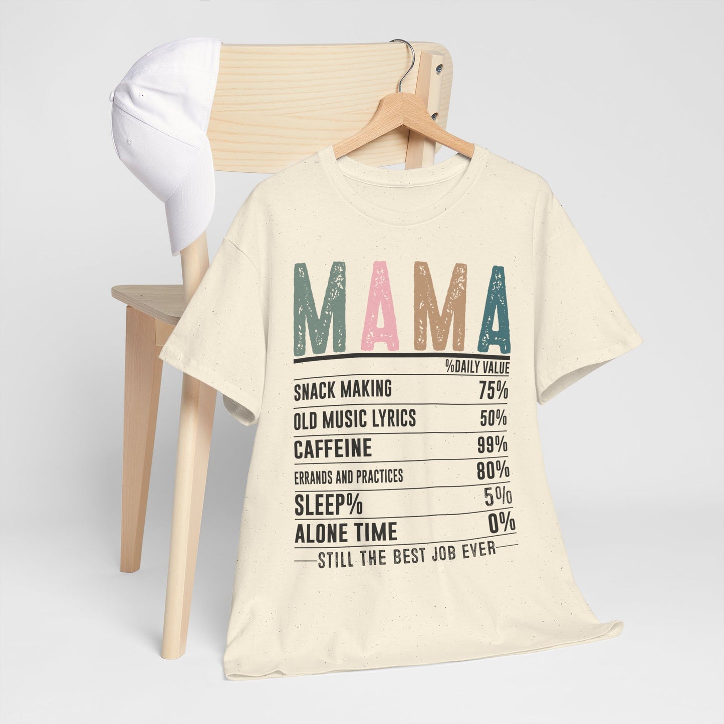 Mama Daily Values Unisex Heavy Cotton Tee - Perfect Gift for Moms
