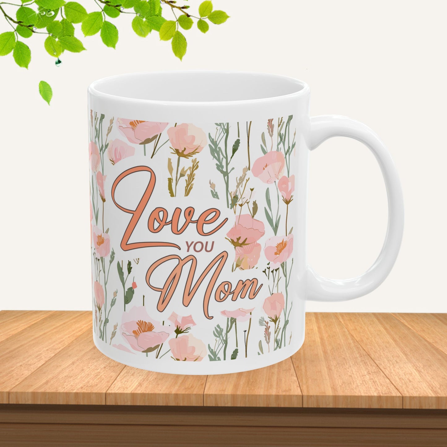 Floral Inspirational Ceramic Mug - Perfect Gift for Moms & Friends