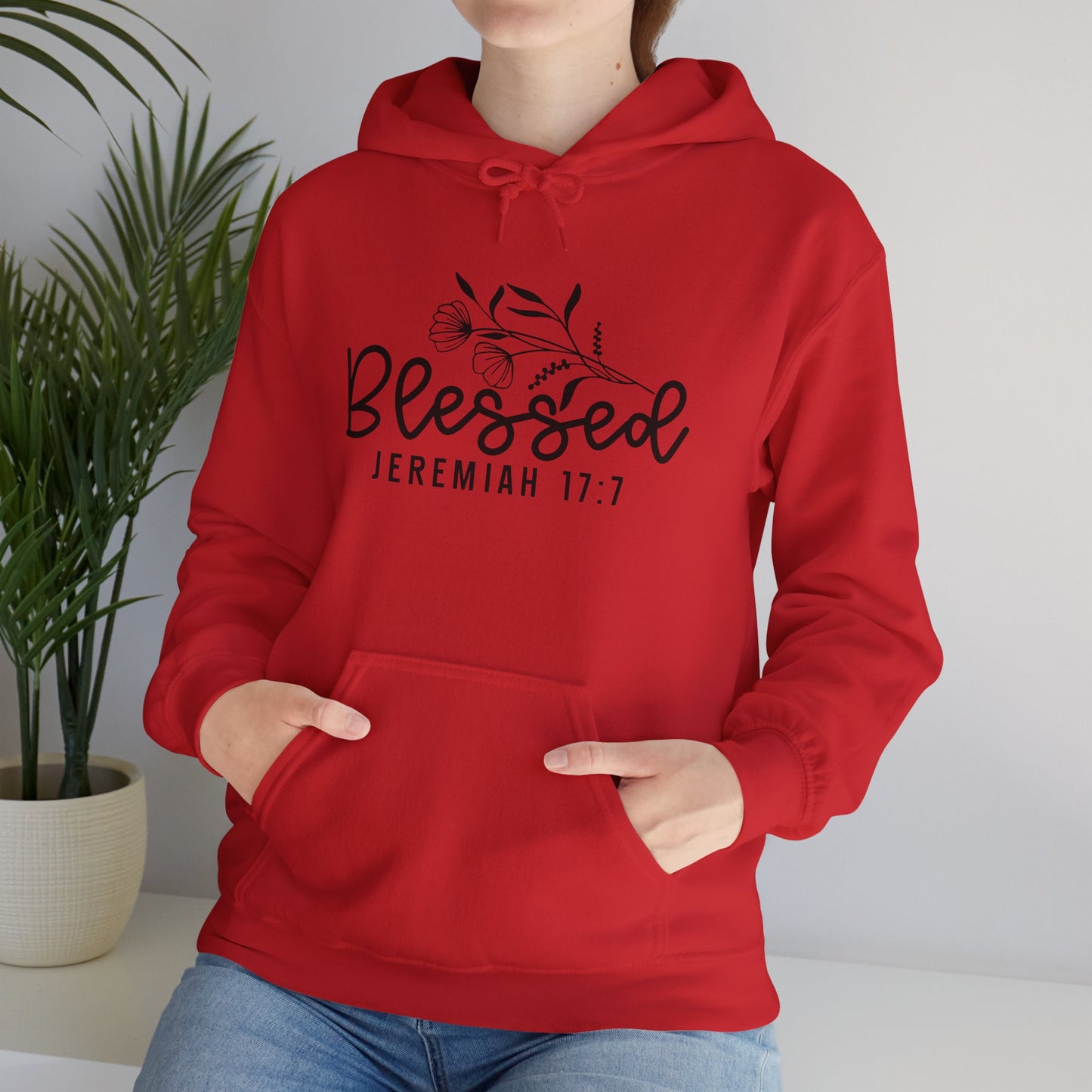 Blessed Jeremiah 17:7 Unisex Heavy Blend Hoodie