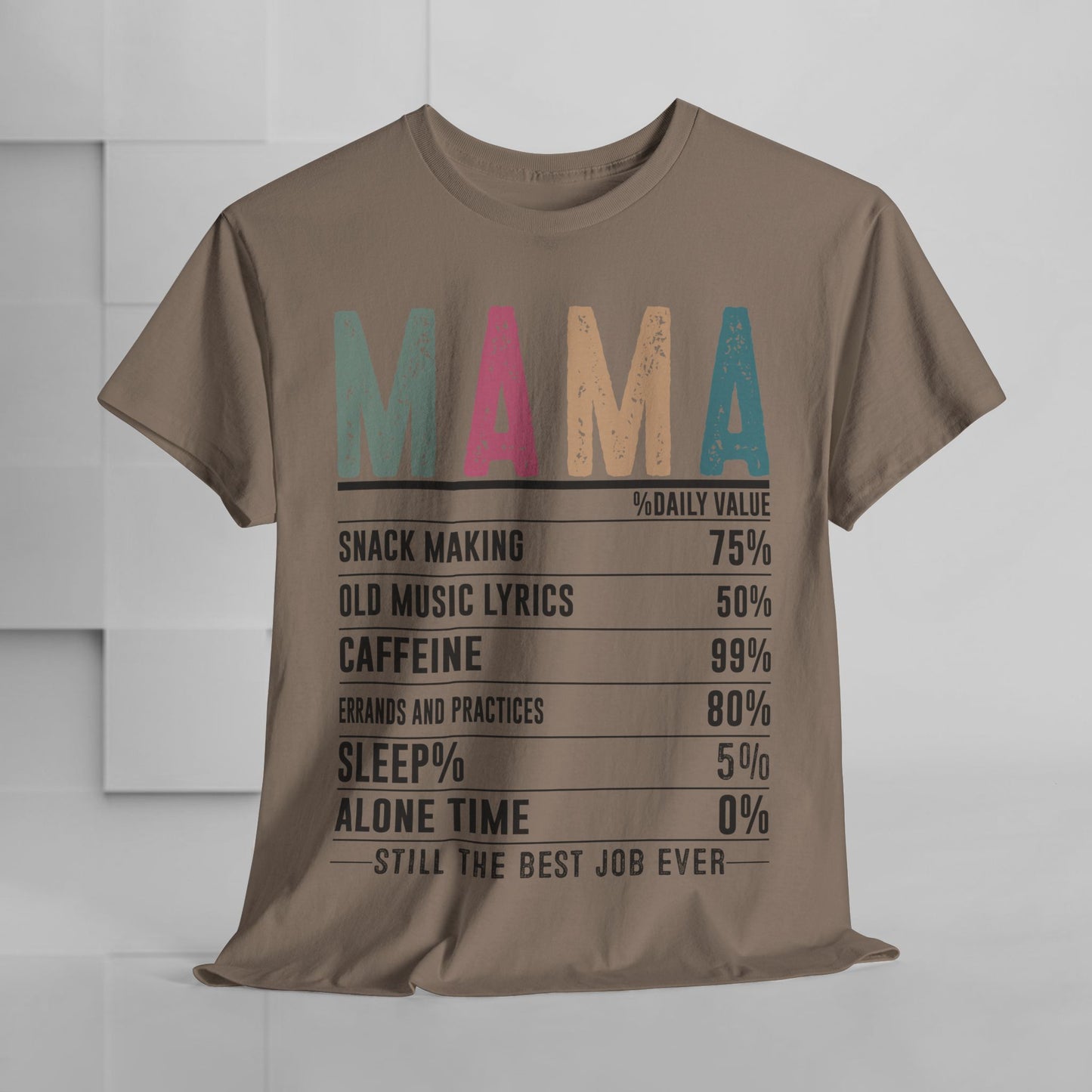 Mama Daily Values Unisex Heavy Cotton Tee - Perfect Gift for Moms