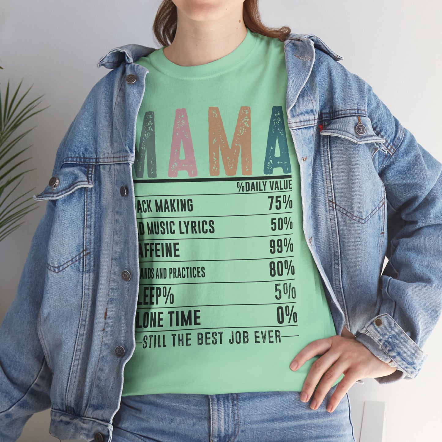 Mama Daily Values Unisex Heavy Cotton Tee - Perfect Gift for Moms
