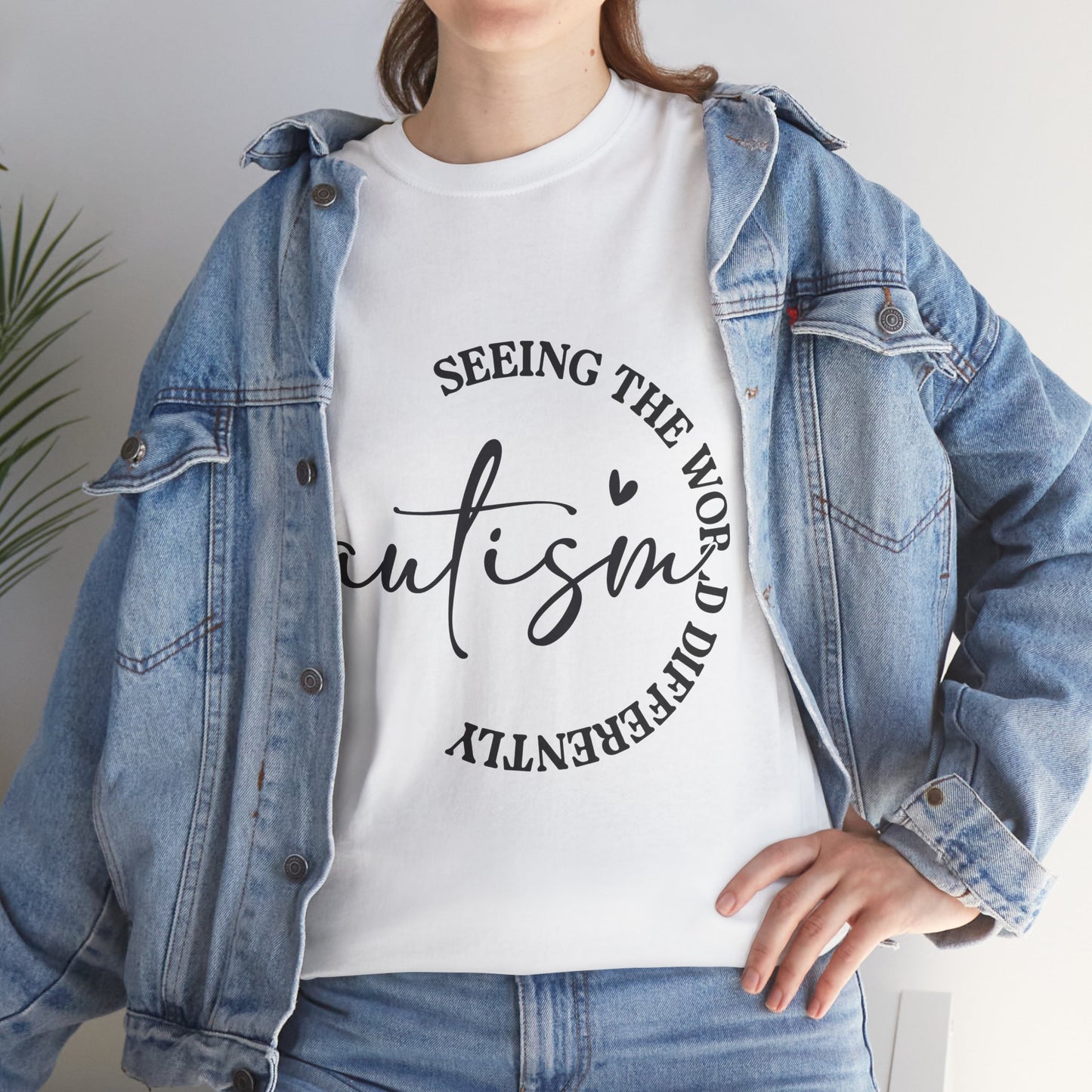 Autism Awareness Unisex Heavy Cotton Tee - Seeing the World Differently