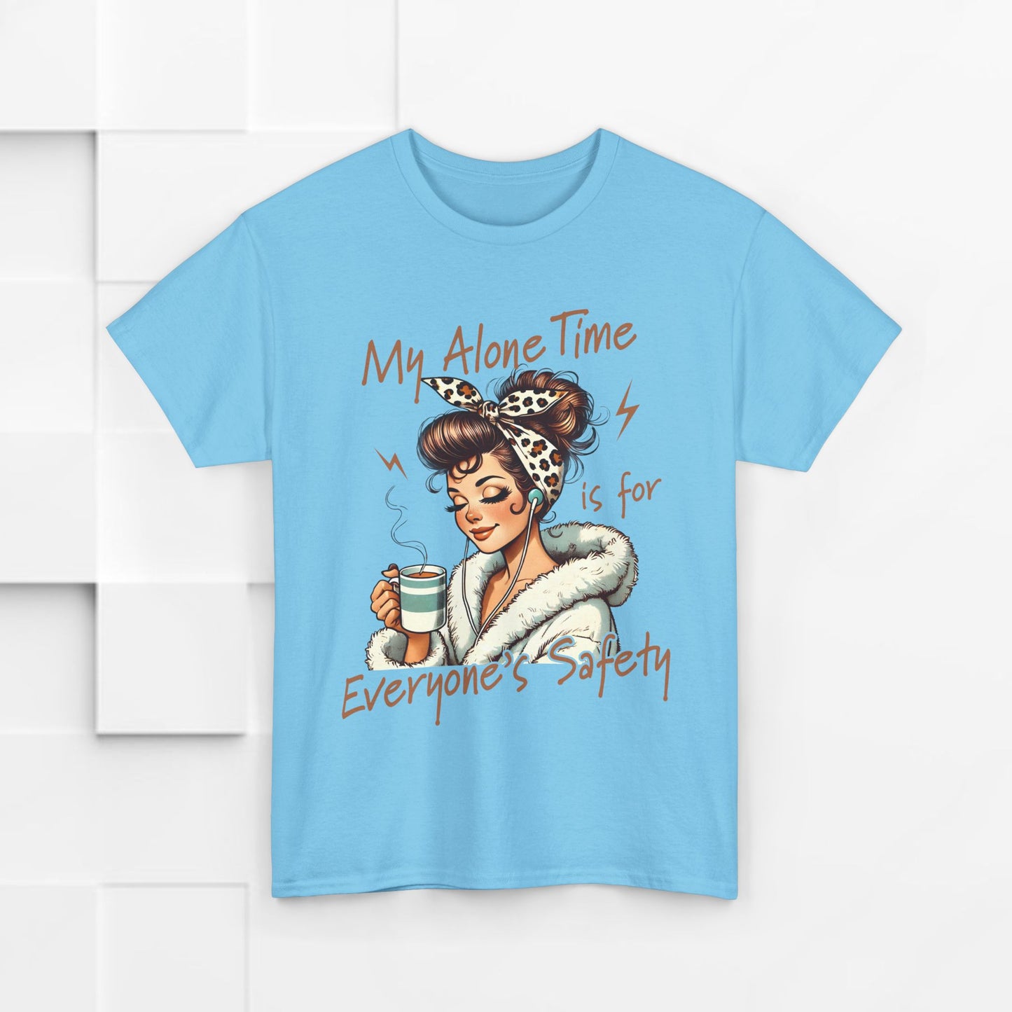 My Alone Time Unisex Heavy Cotton Tee - Cozy Vibe for Self-Care Lovers