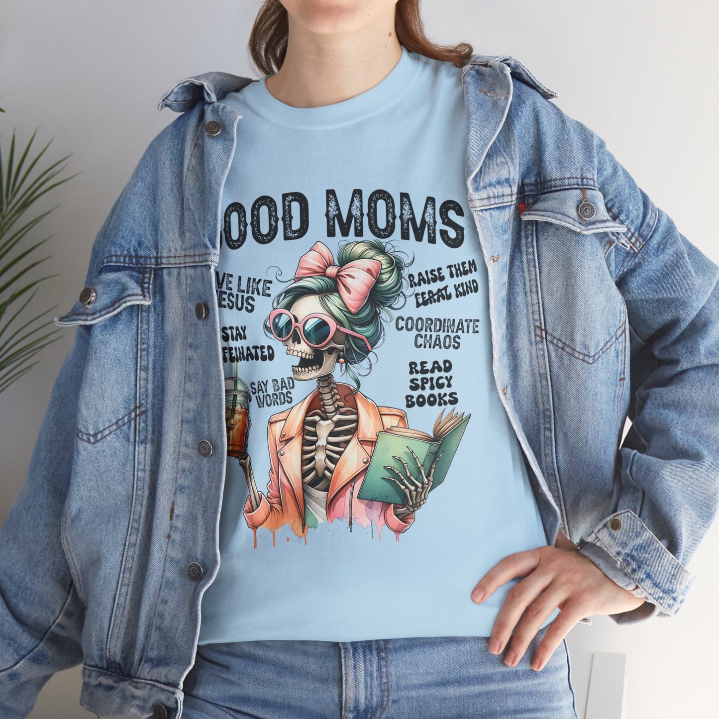 Good Moms Unisex Heavy Cotton Tee - Fun Graphic Tee for Mothers