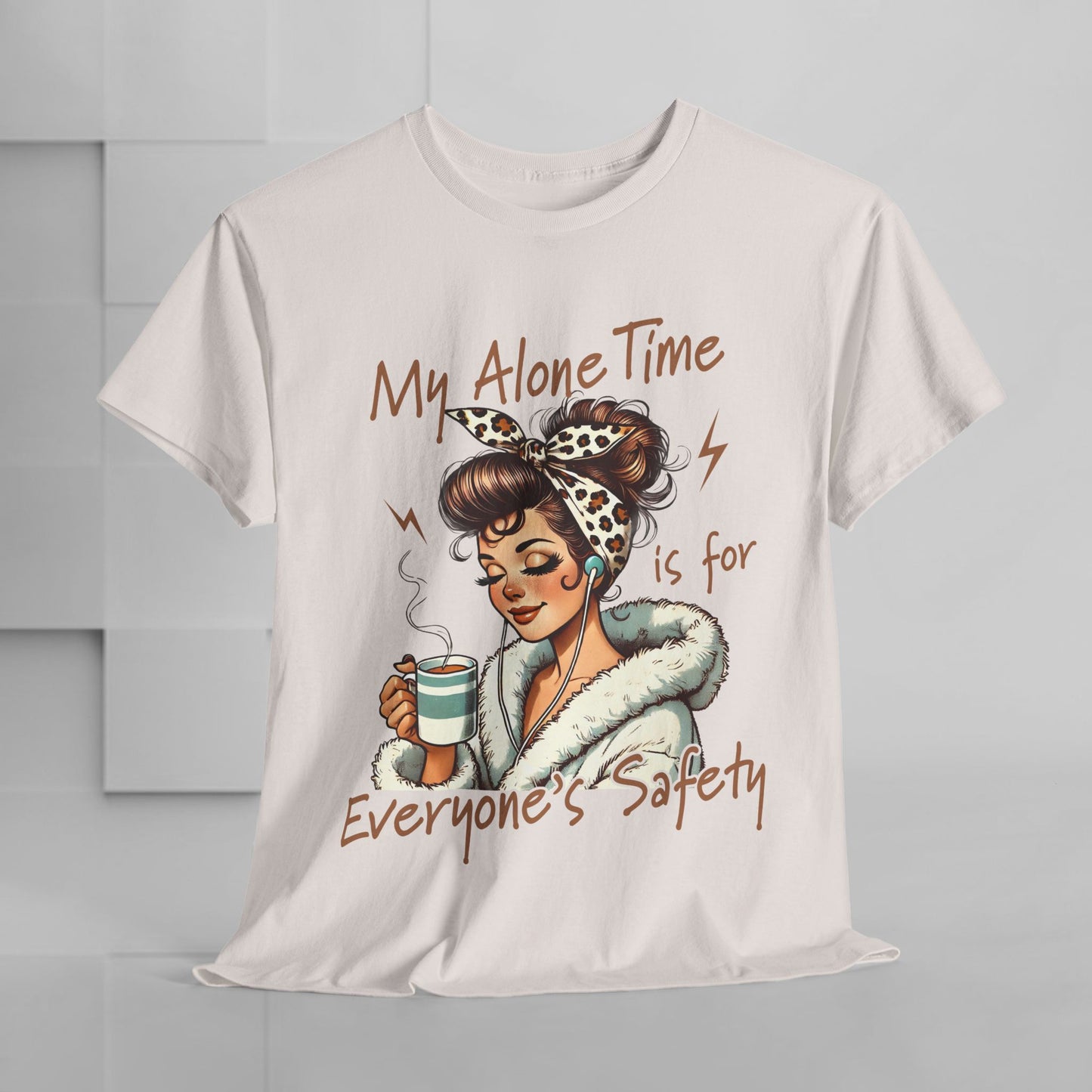 My Alone Time Unisex Heavy Cotton Tee - Cozy Vibe for Self-Care Lovers