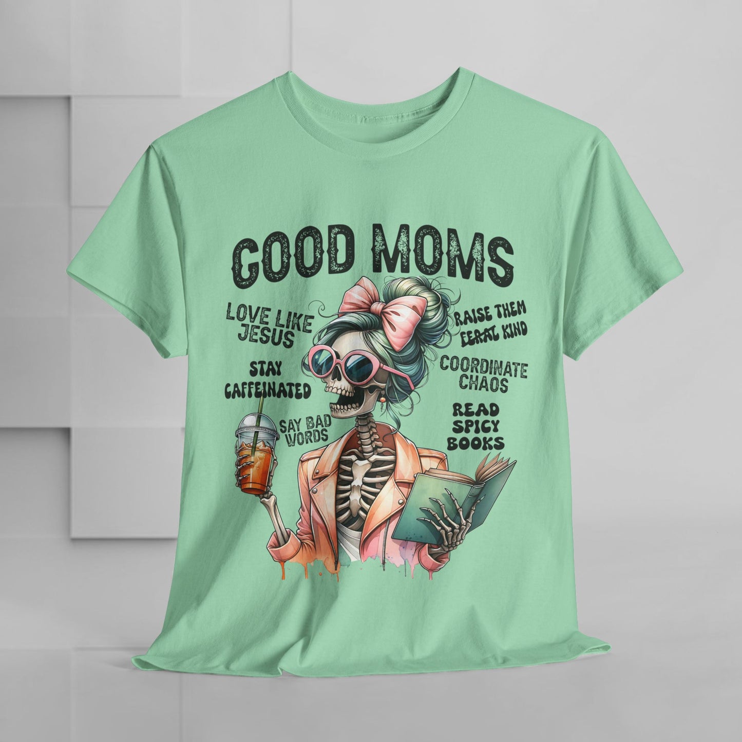 Good Moms Unisex Heavy Cotton Tee - Fun Graphic Tee for Mothers