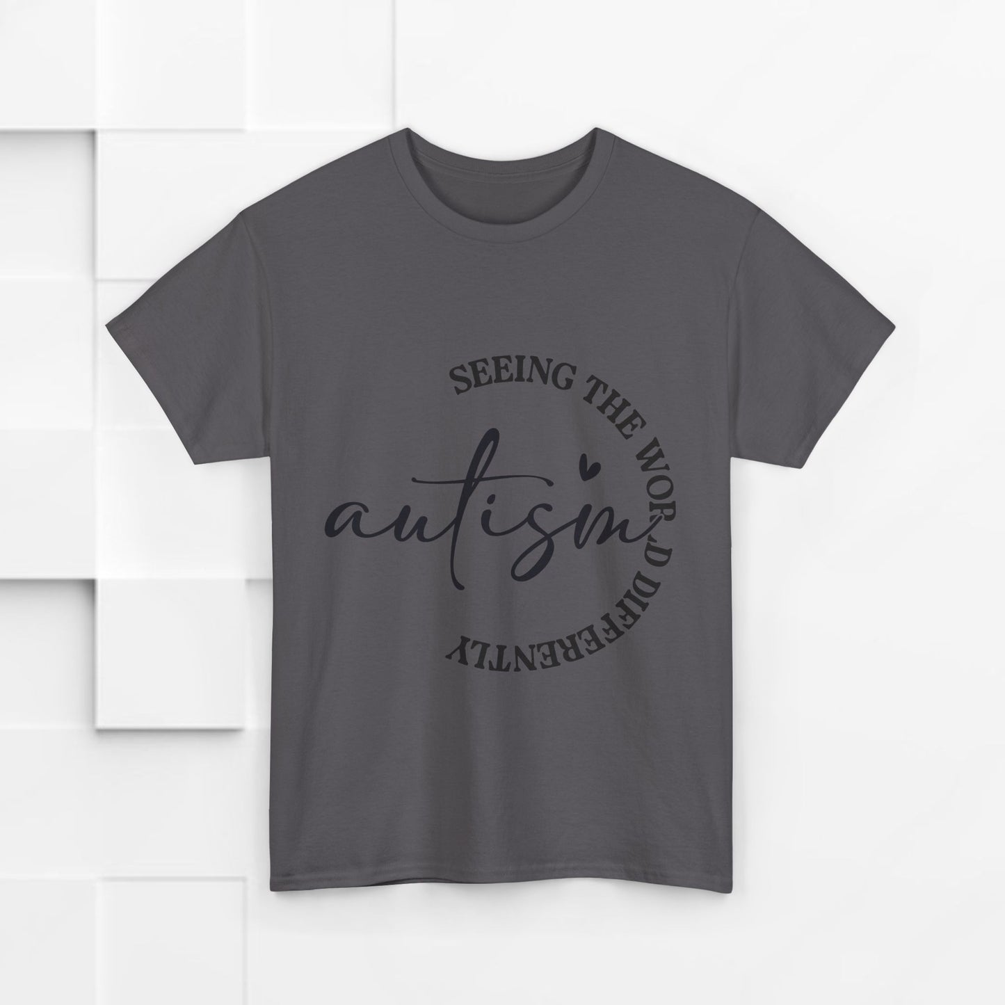 Autism Awareness Unisex Heavy Cotton Tee - Seeing the World Differently