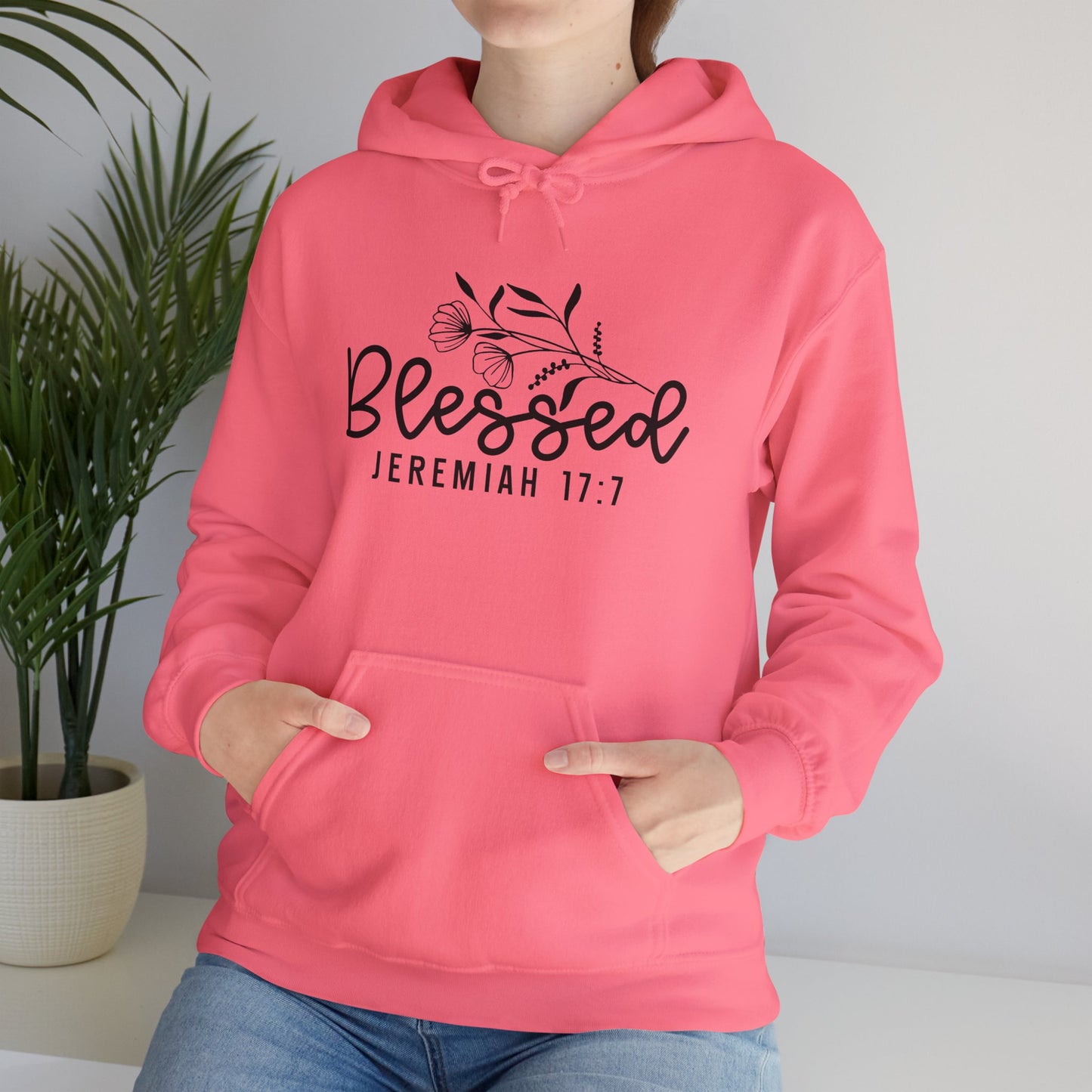Blessed Jeremiah 17:7 Unisex Heavy Blend Hoodie