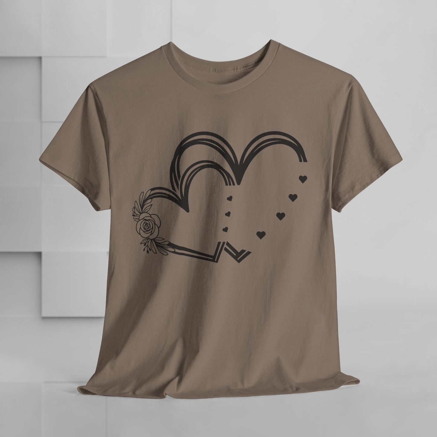 Heart Design Unisex Heavy Cotton Tee - Perfect for Valentine’s Day & Everyday Love
