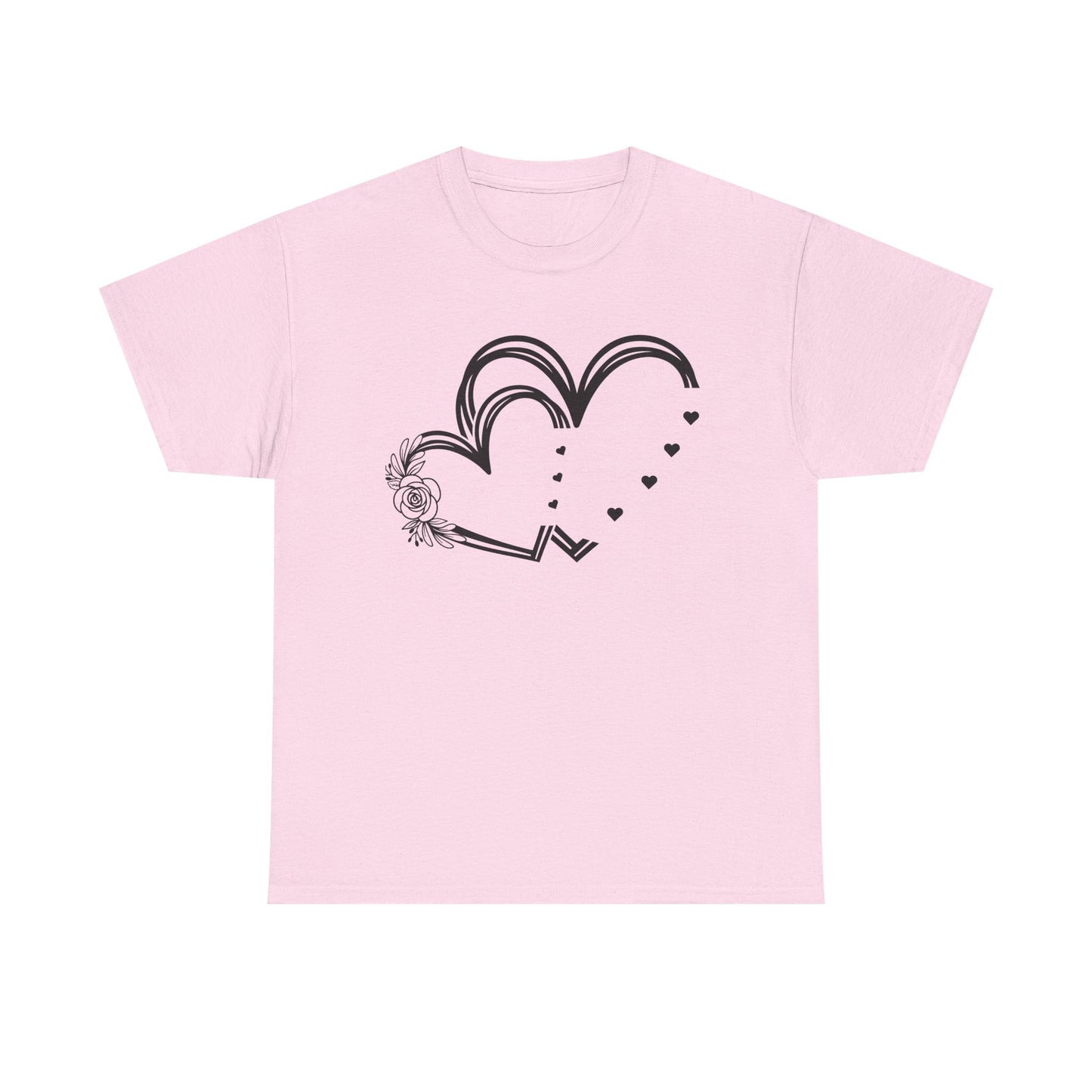 Heart Design Unisex Heavy Cotton Tee - Perfect for Valentine’s Day & Everyday Love