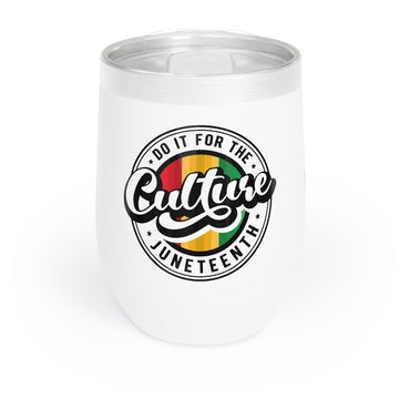 Juneteenth Culture Wine Tumbler - Celebrate Freedom & Heritage