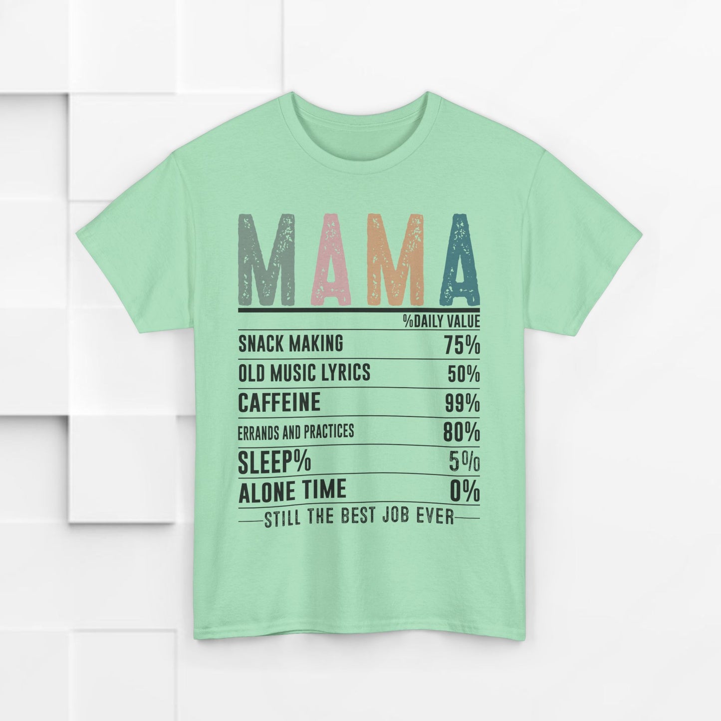 Mama Daily Values Unisex Heavy Cotton Tee - Perfect Gift for Moms