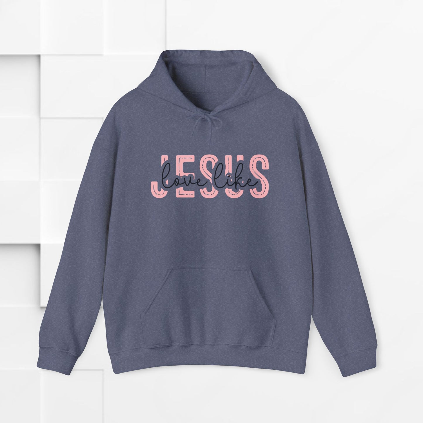 Inspirational Jesus Sweatshirt – Unisex Heavy Blend™ Hoodie with 'Love Like' Design