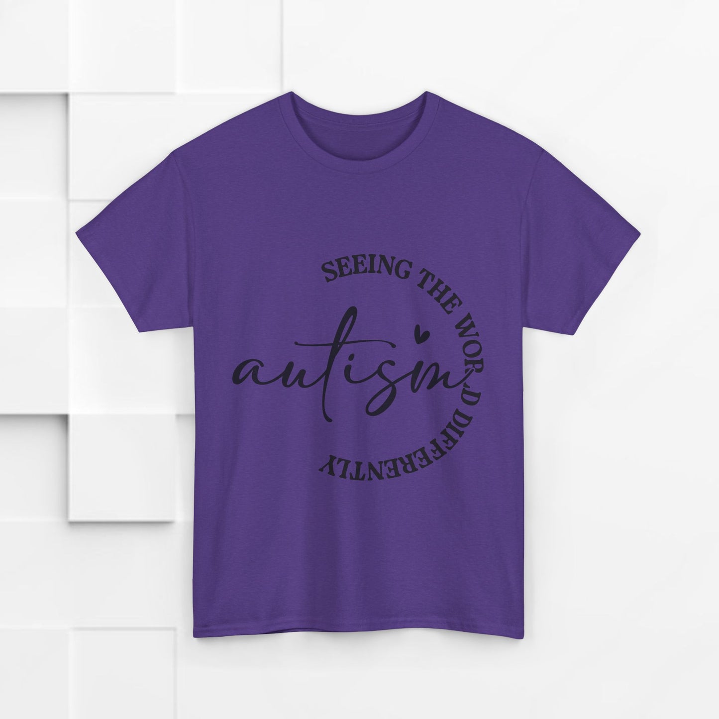 Autism Awareness Unisex Heavy Cotton Tee - Seeing the World Differently