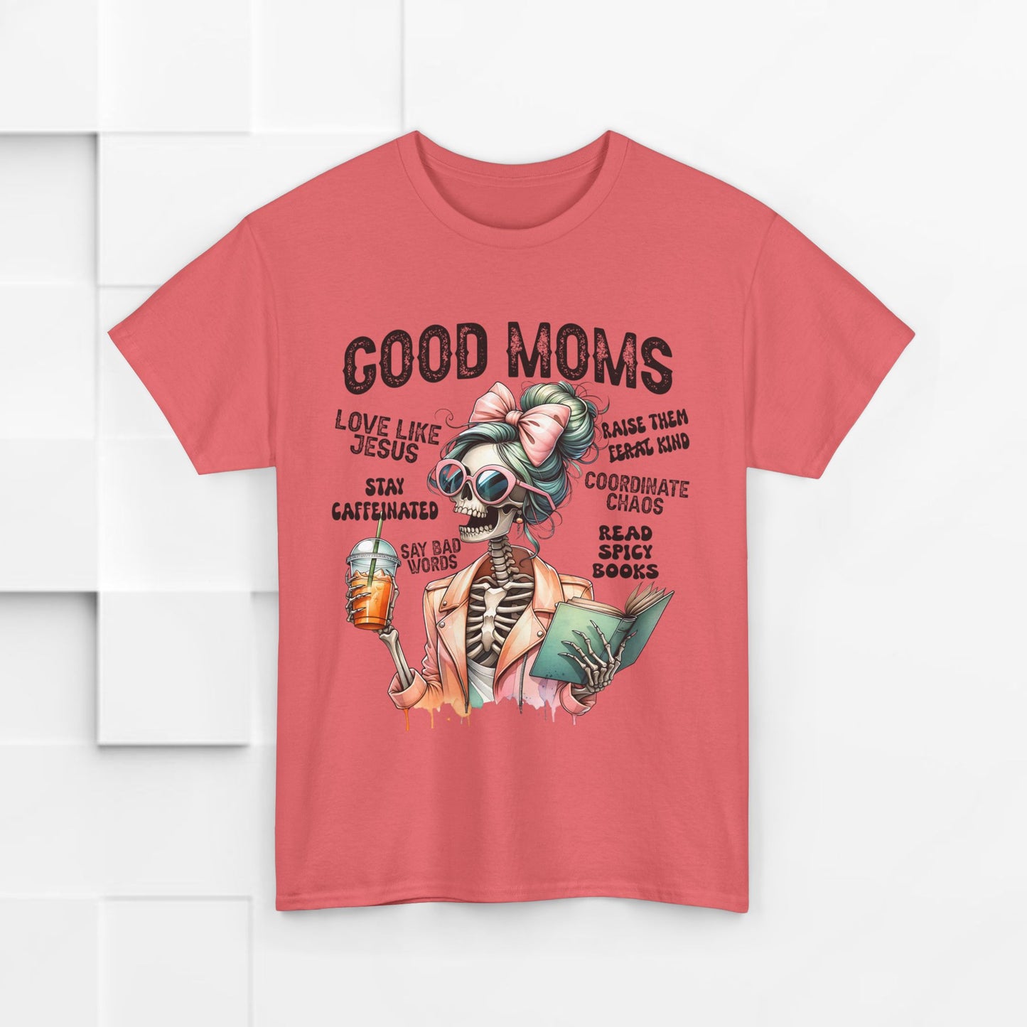 Good Moms Unisex Heavy Cotton Tee - Fun Graphic Tee for Mothers