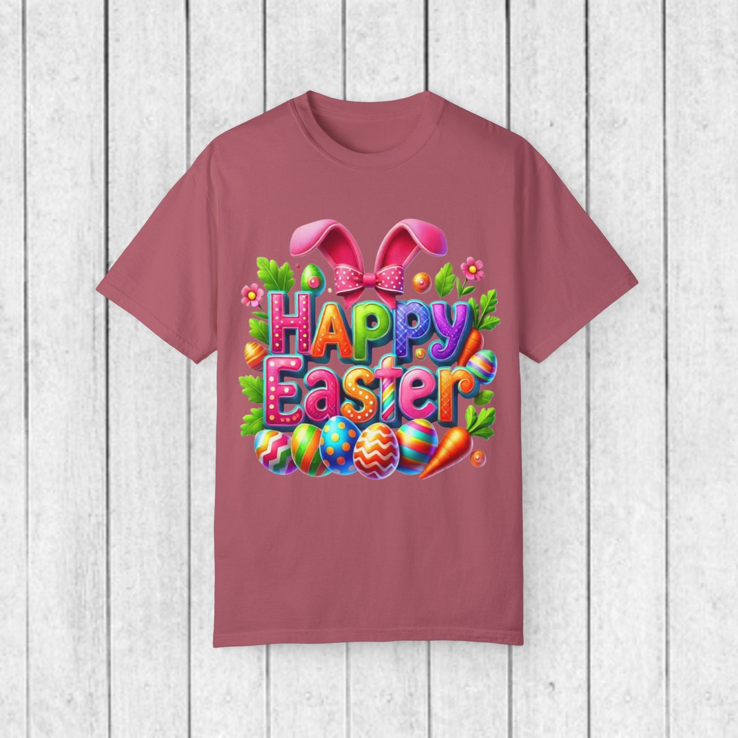 Happy Easter Unisex Garment-Dyed T-Shirt