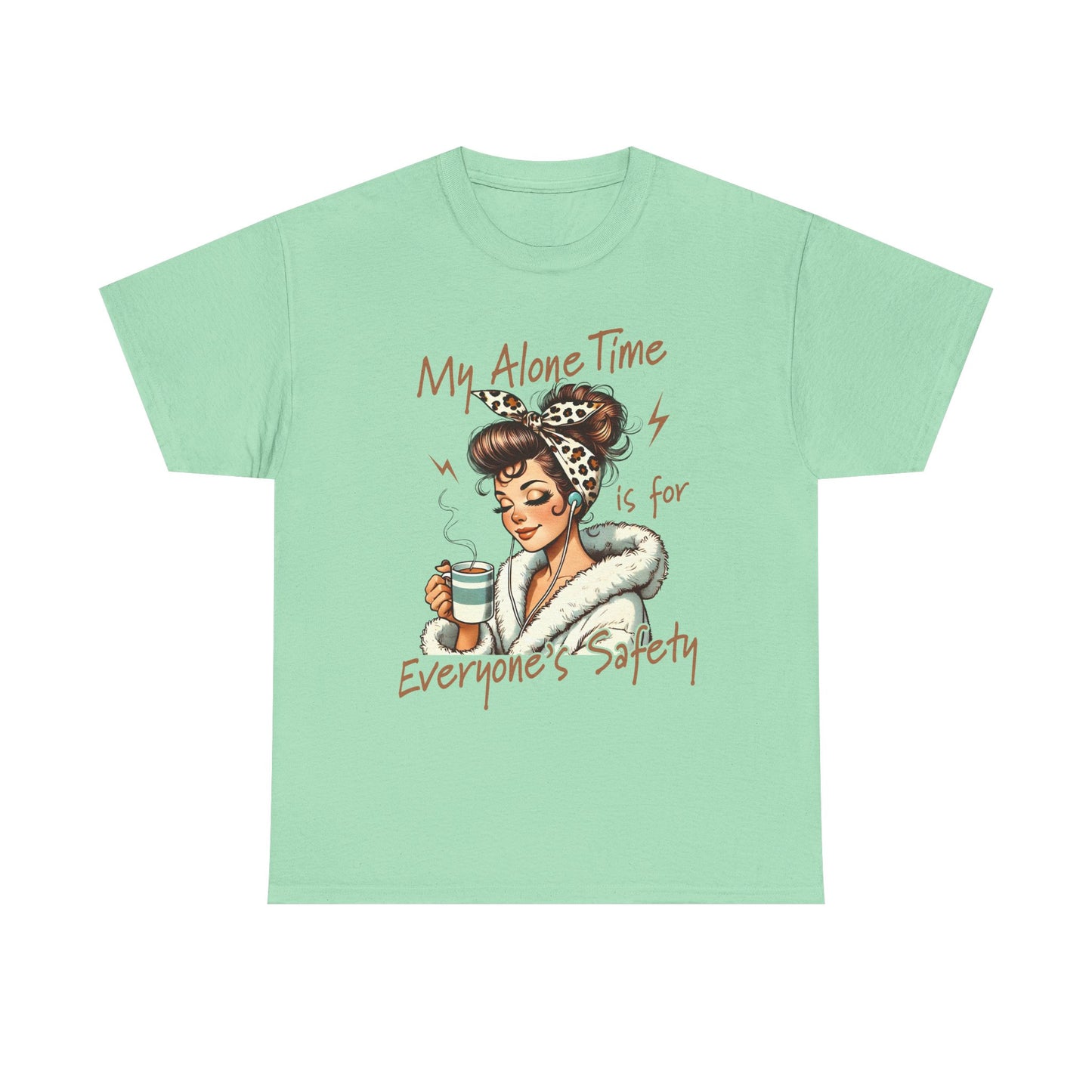 My Alone Time Unisex Heavy Cotton Tee - Cozy Vibe for Self-Care Lovers