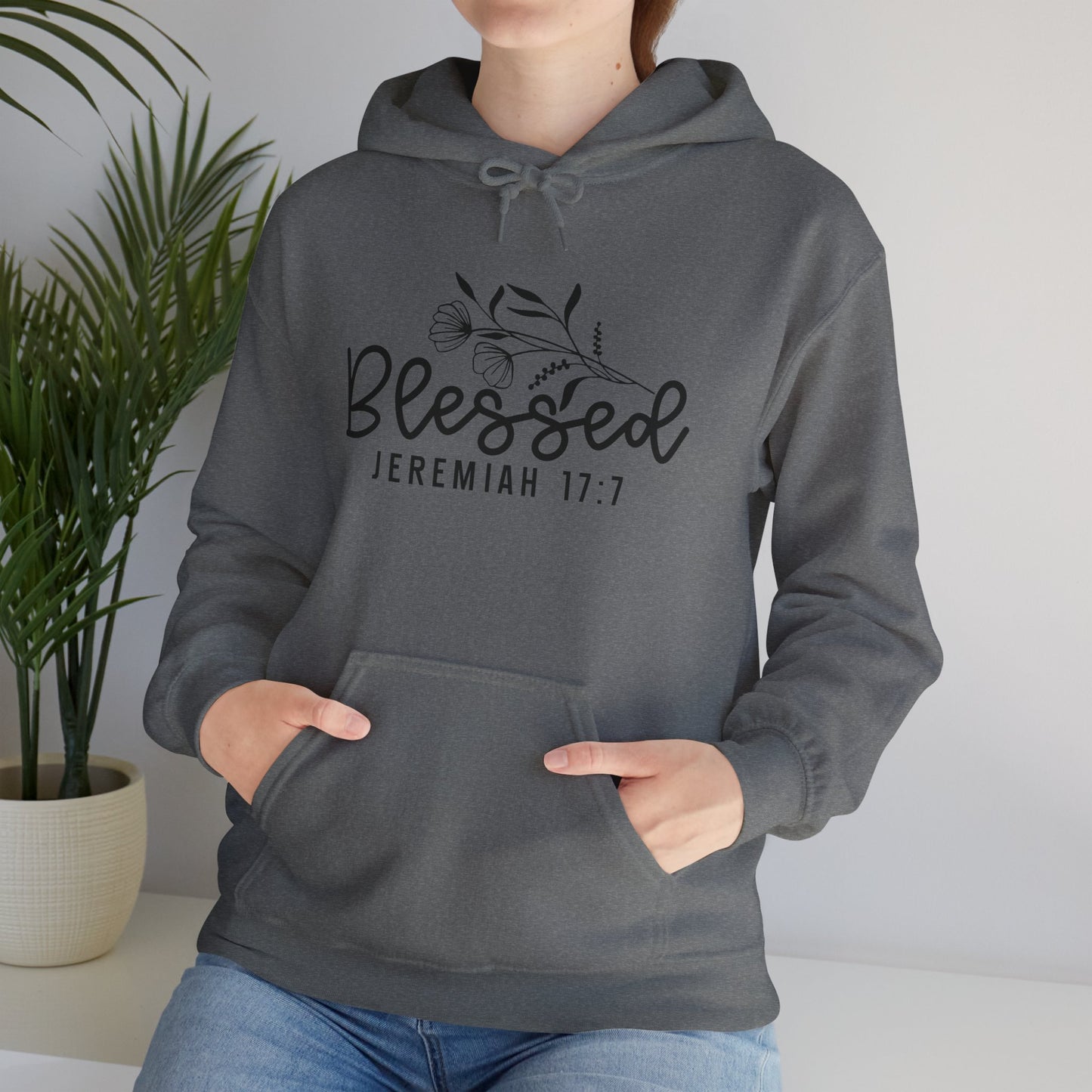 Blessed Jeremiah 17:7 Unisex Heavy Blend Hoodie