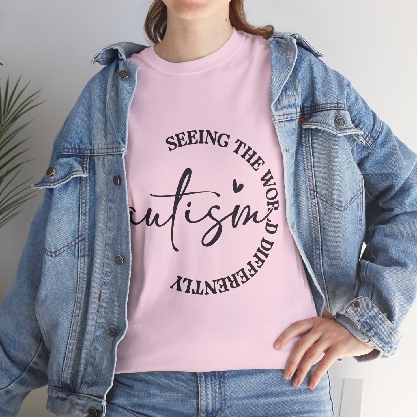 Autism Awareness Unisex Heavy Cotton Tee - Seeing the World Differently