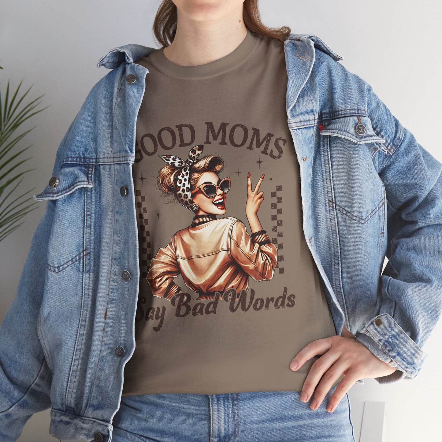 Good Moms Say Bad Words Unisex Heavy Cotton Tee | Funny Mom Shirt