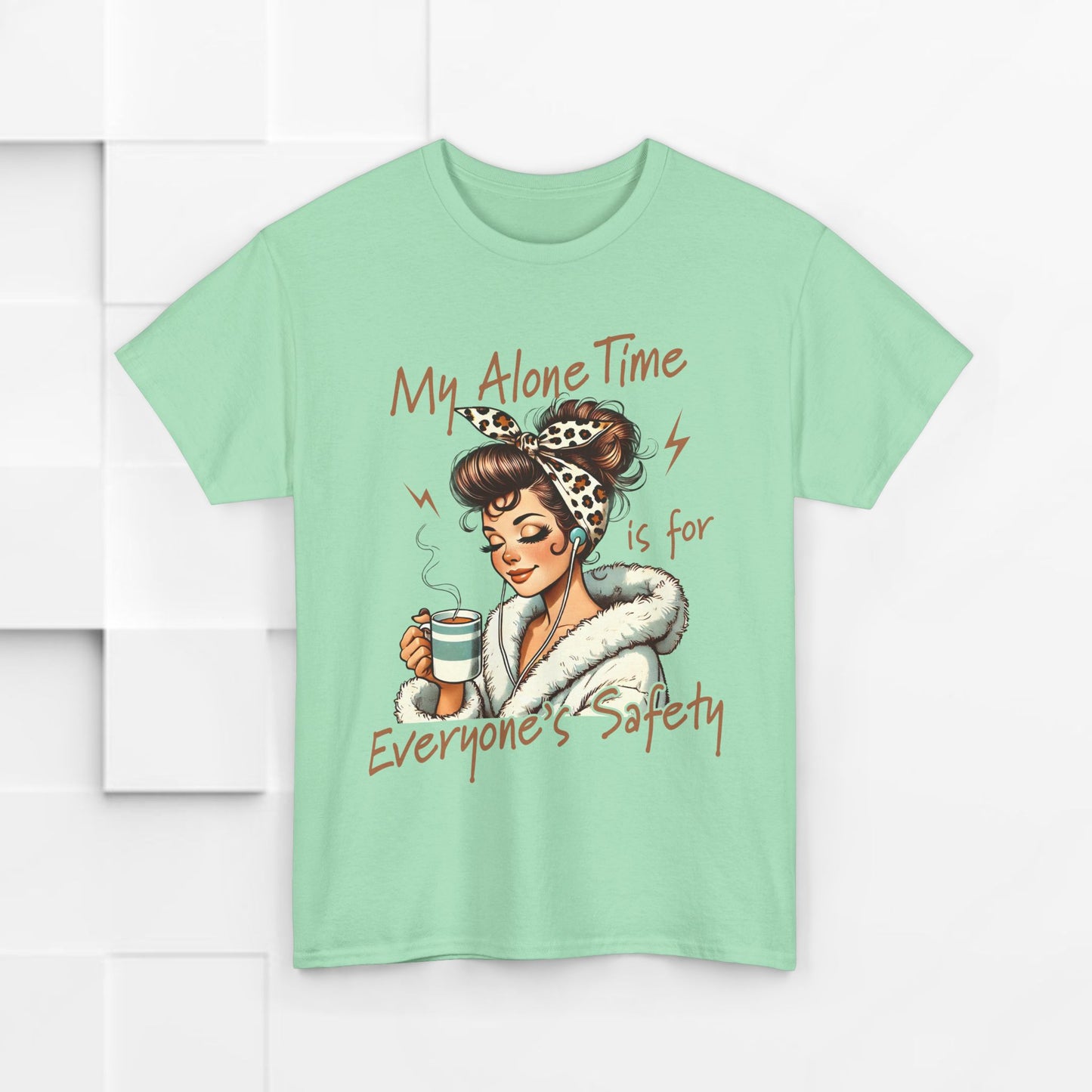 My Alone Time Unisex Heavy Cotton Tee - Cozy Vibe for Self-Care Lovers