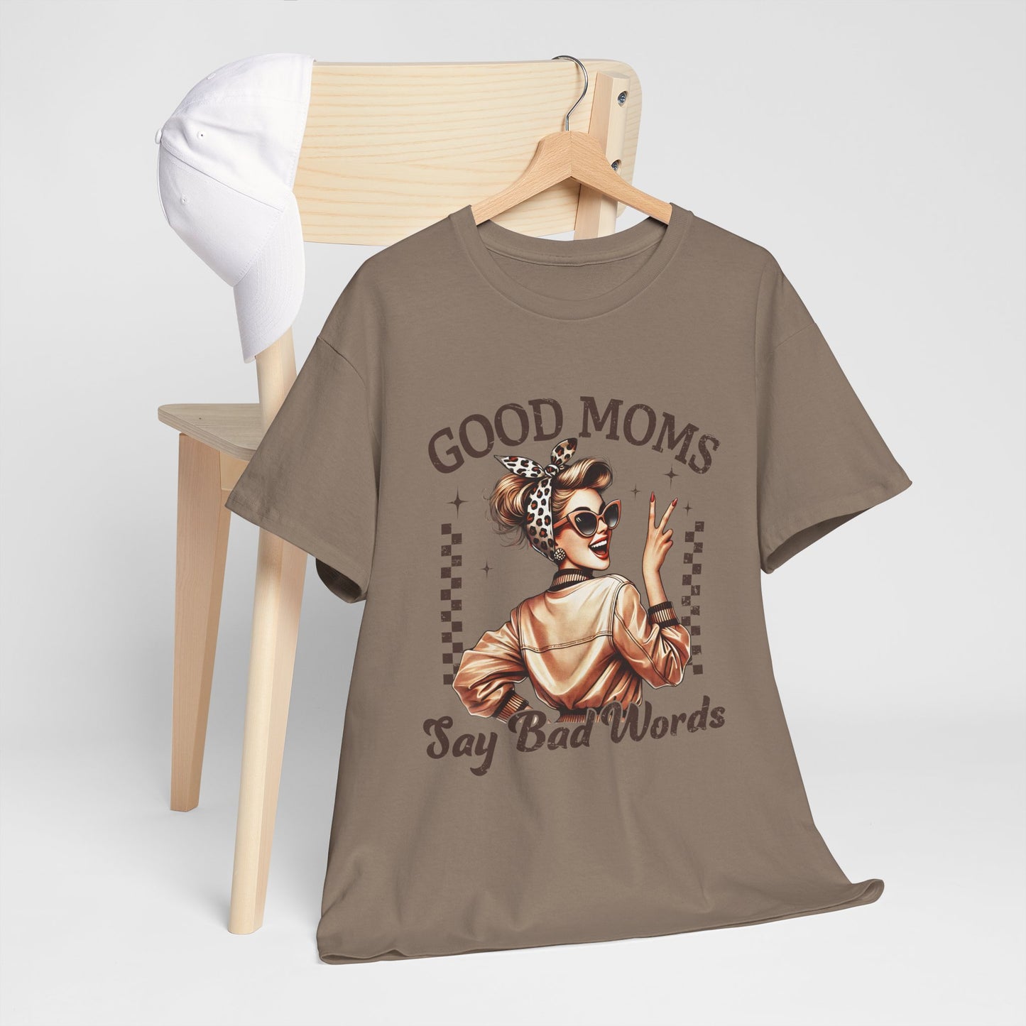Good Moms Say Bad Words Unisex Heavy Cotton Tee | Funny Mom Shirt