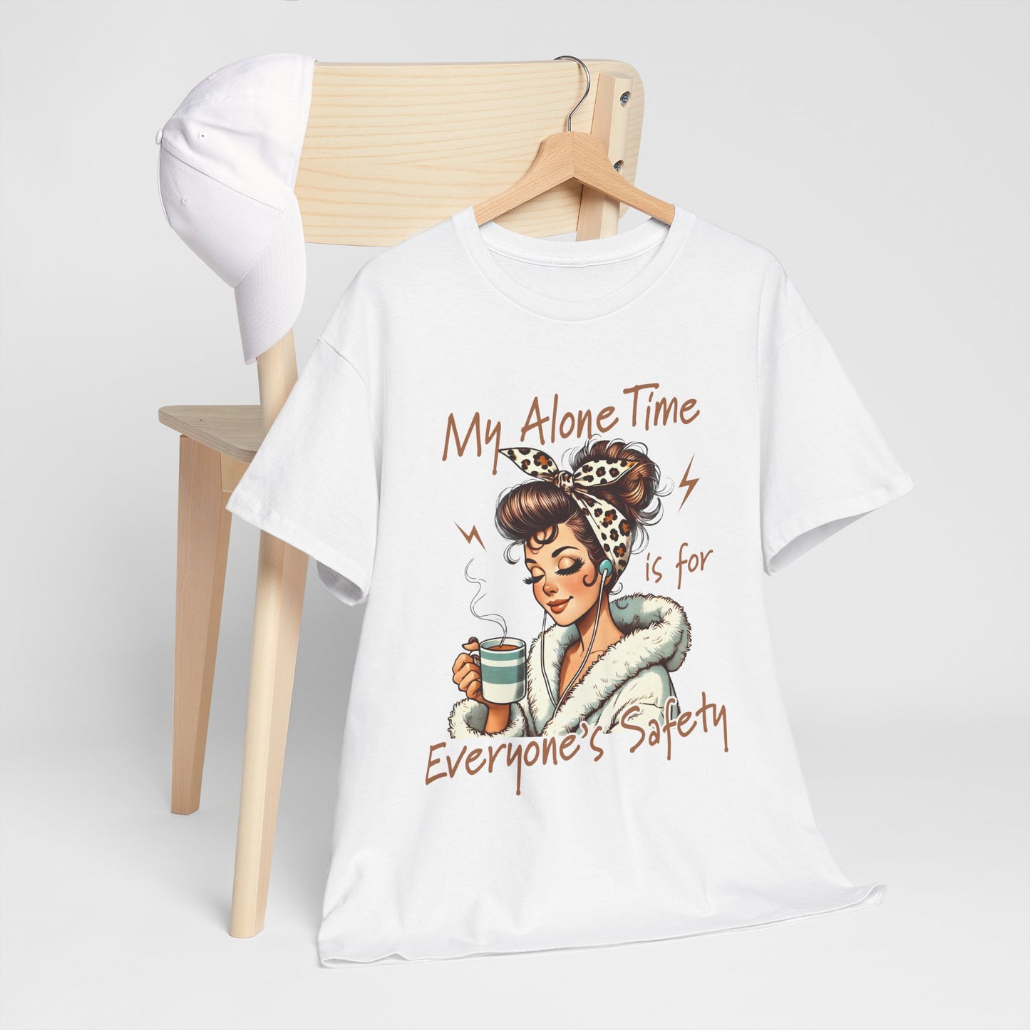 My Alone Time Unisex Heavy Cotton Tee - Cozy Vibe for Self-Care Lovers