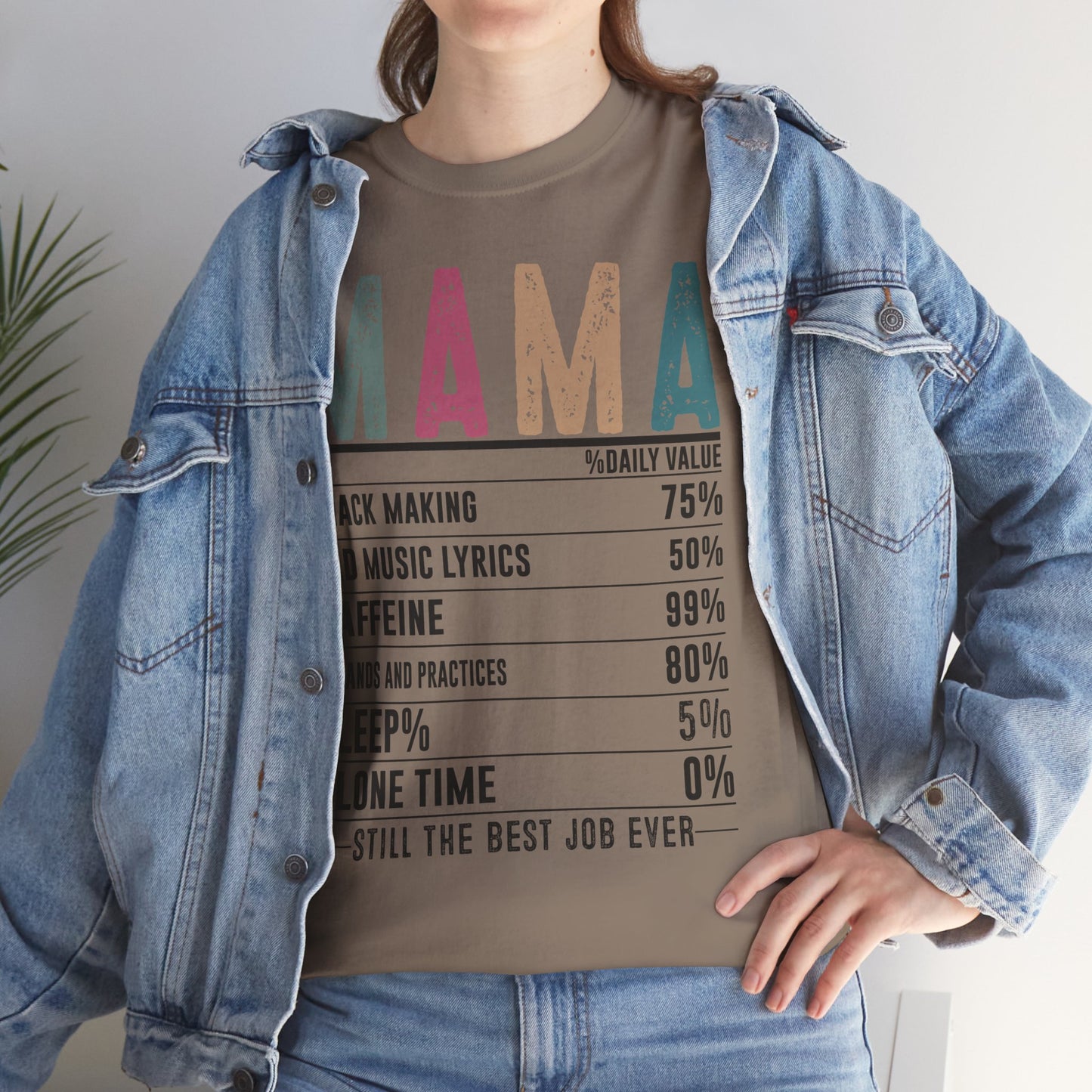 Mama Daily Values Unisex Heavy Cotton Tee - Perfect Gift for Moms