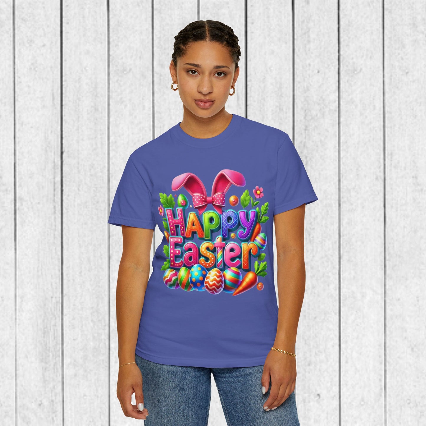 Happy Easter Unisex Garment-Dyed T-Shirt