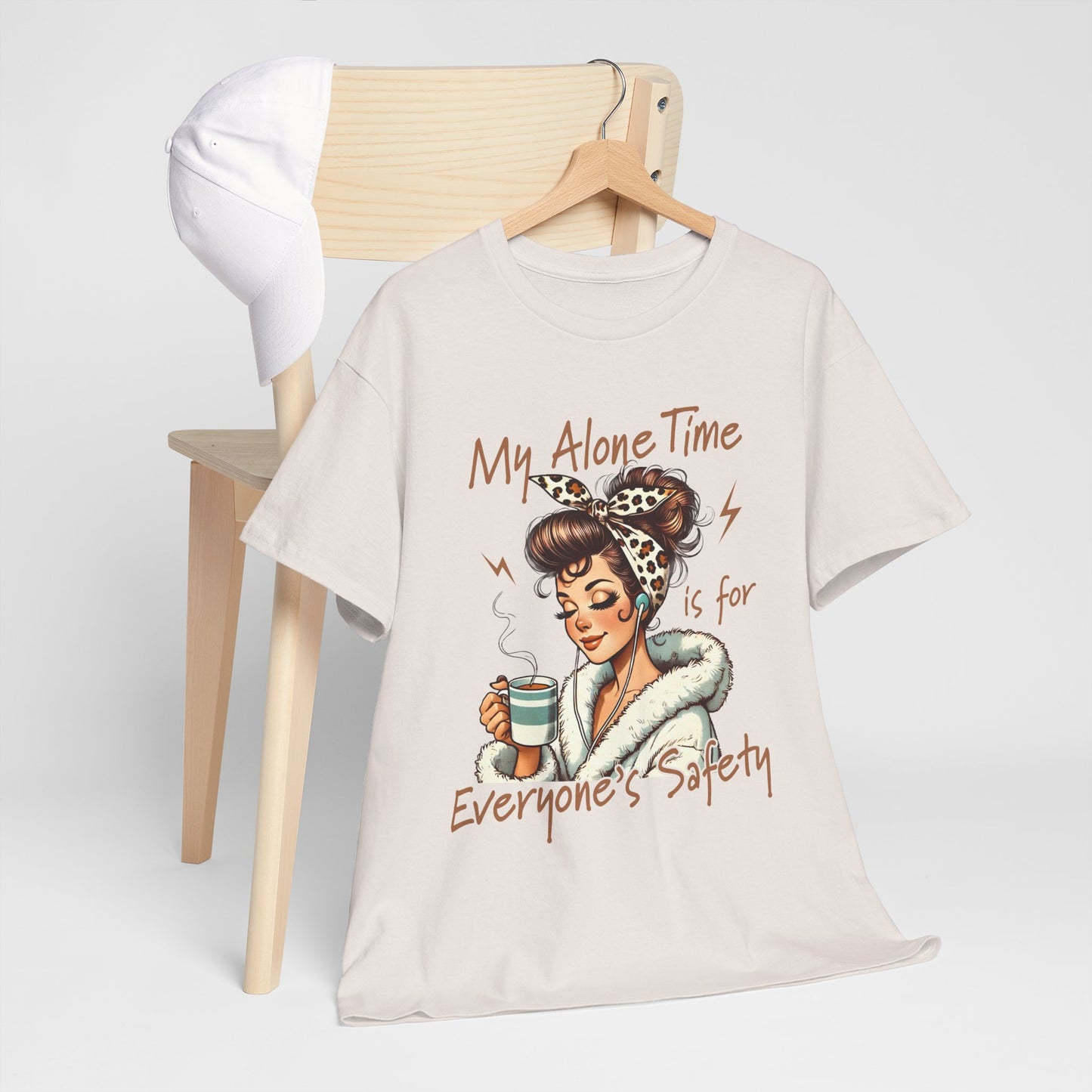 My Alone Time Unisex Heavy Cotton Tee - Cozy Vibe for Self-Care Lovers