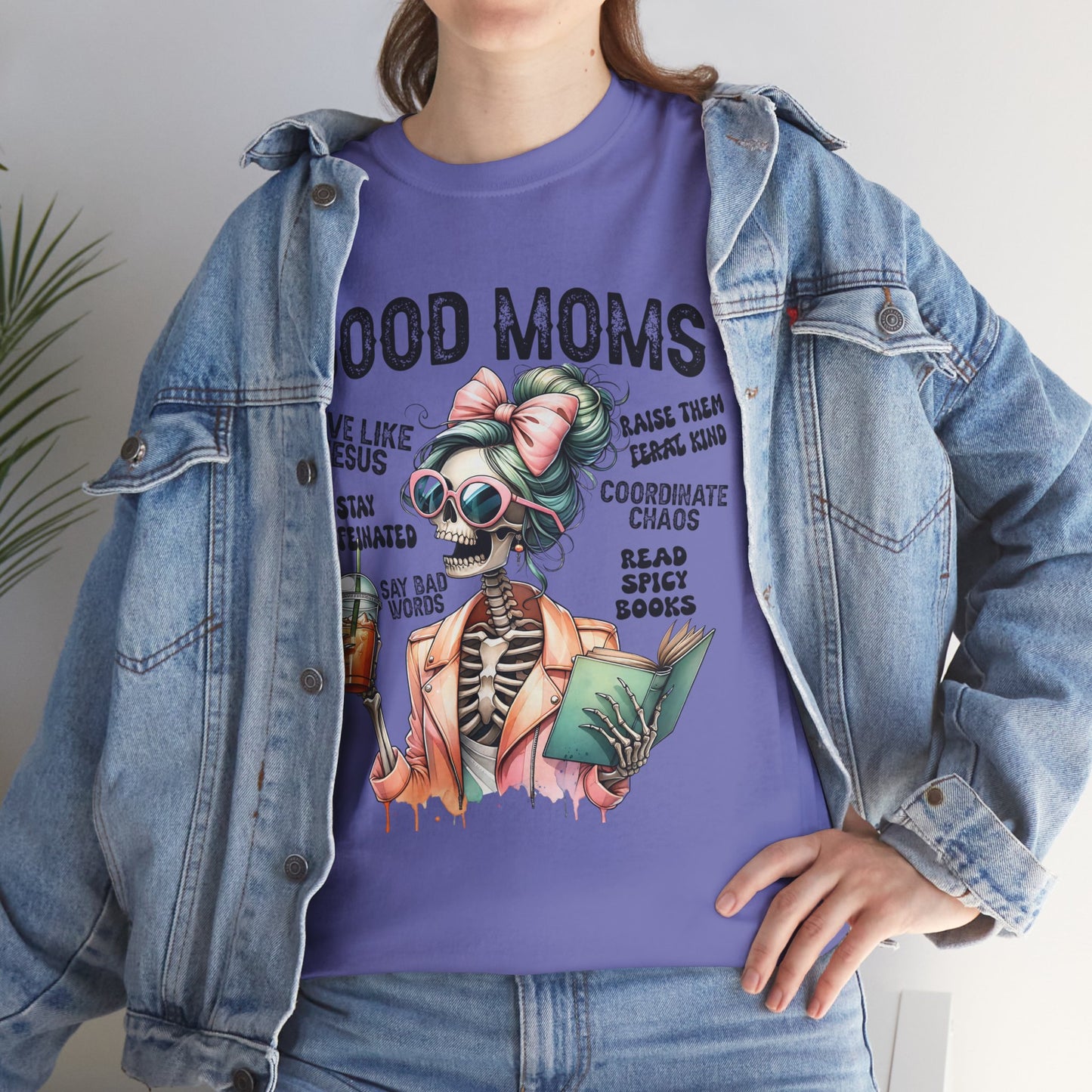 Good Moms Unisex Heavy Cotton Tee - Fun Graphic Tee for Mothers