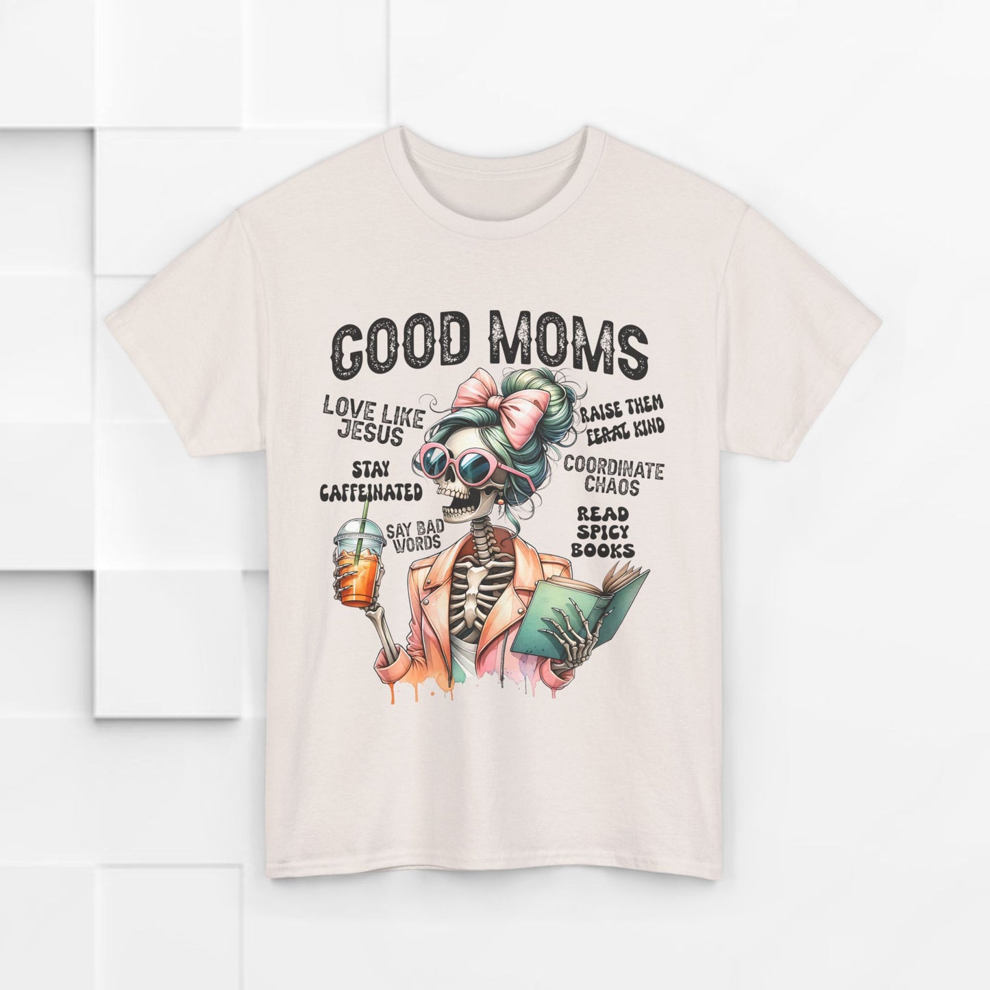 Good Moms Unisex Heavy Cotton Tee - Fun Graphic Tee for Mothers