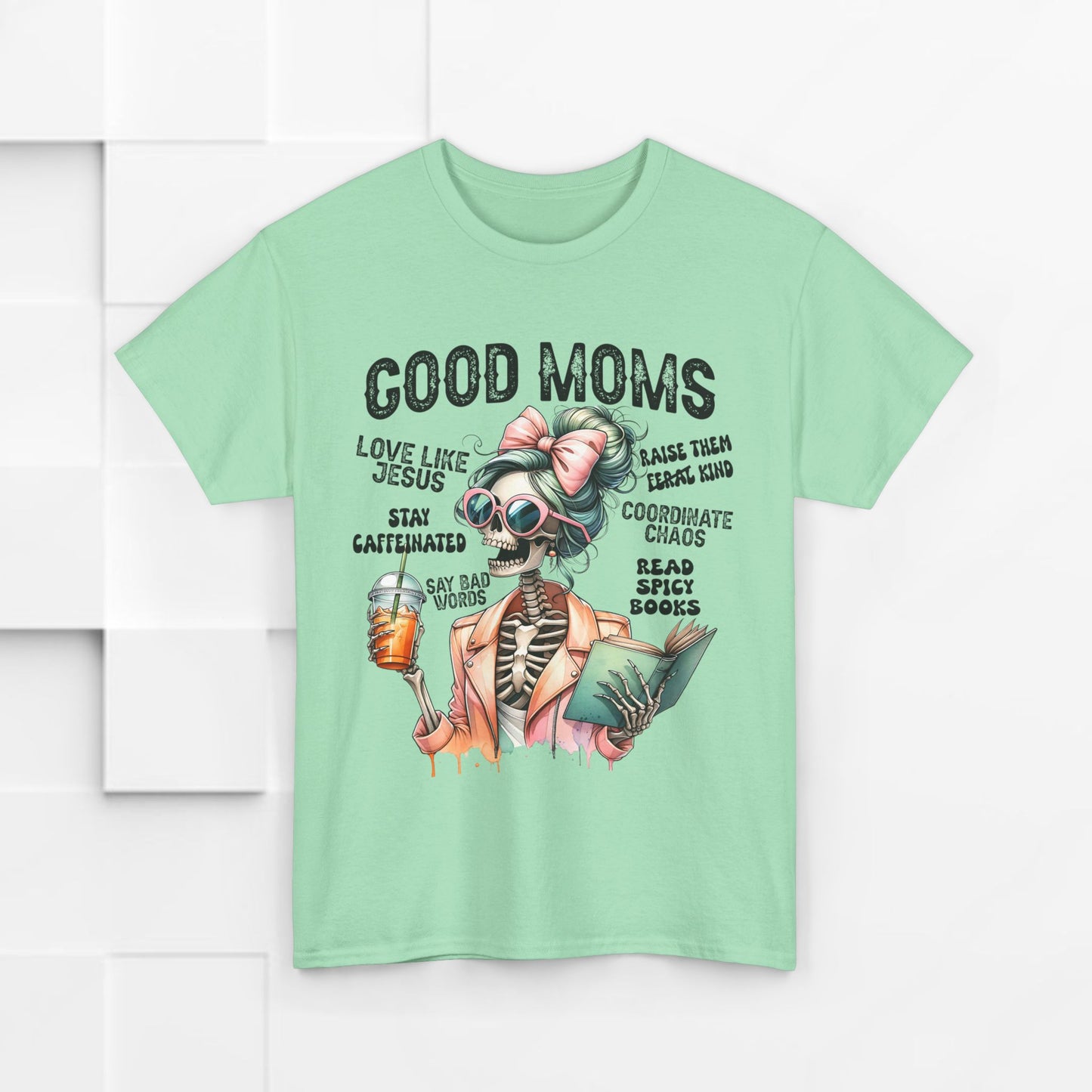 Good Moms Unisex Heavy Cotton Tee - Fun Graphic Tee for Mothers