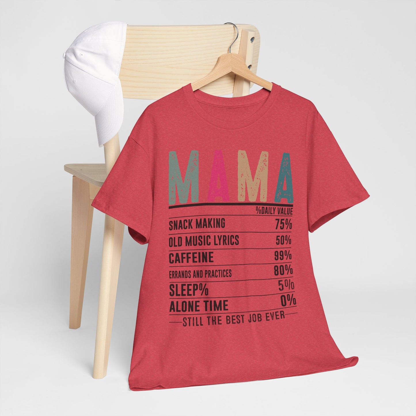 Mama Daily Values Unisex Heavy Cotton Tee - Perfect Gift for Moms
