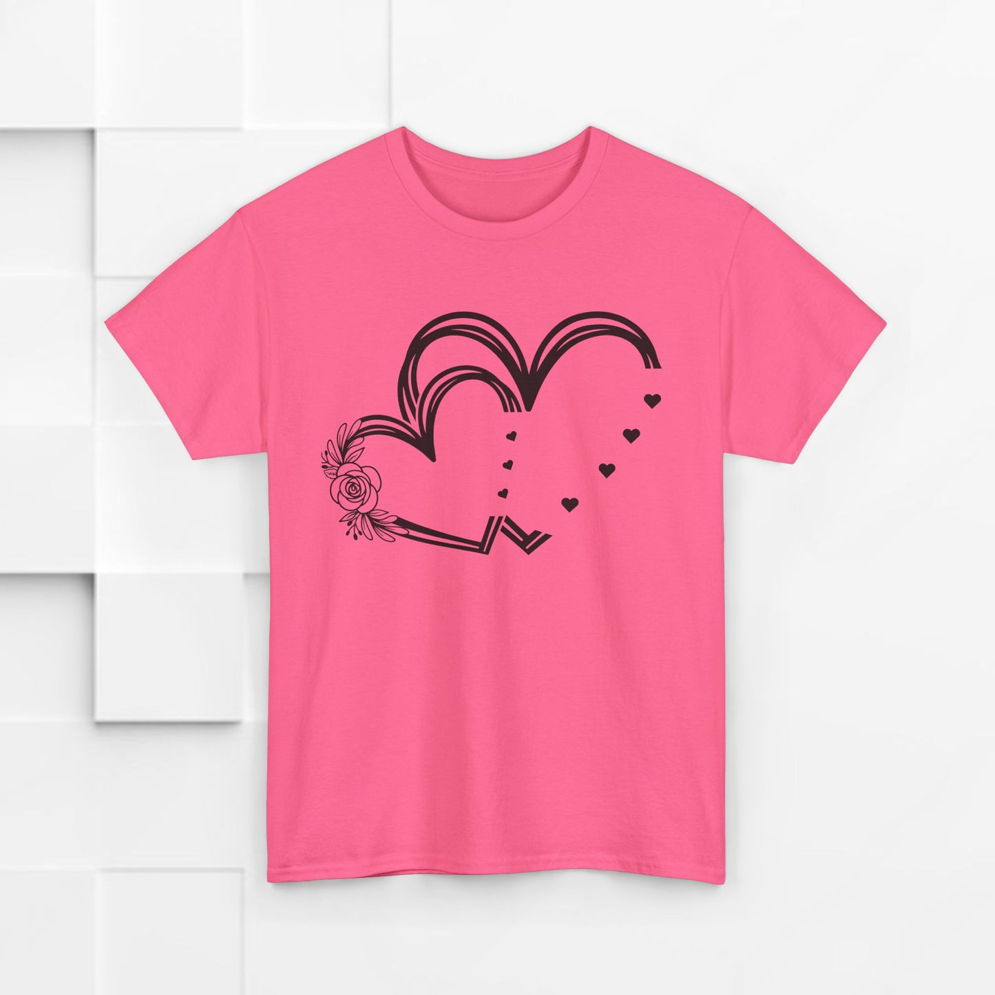 Heart Design Unisex Heavy Cotton Tee - Perfect for Valentine’s Day & Everyday Love