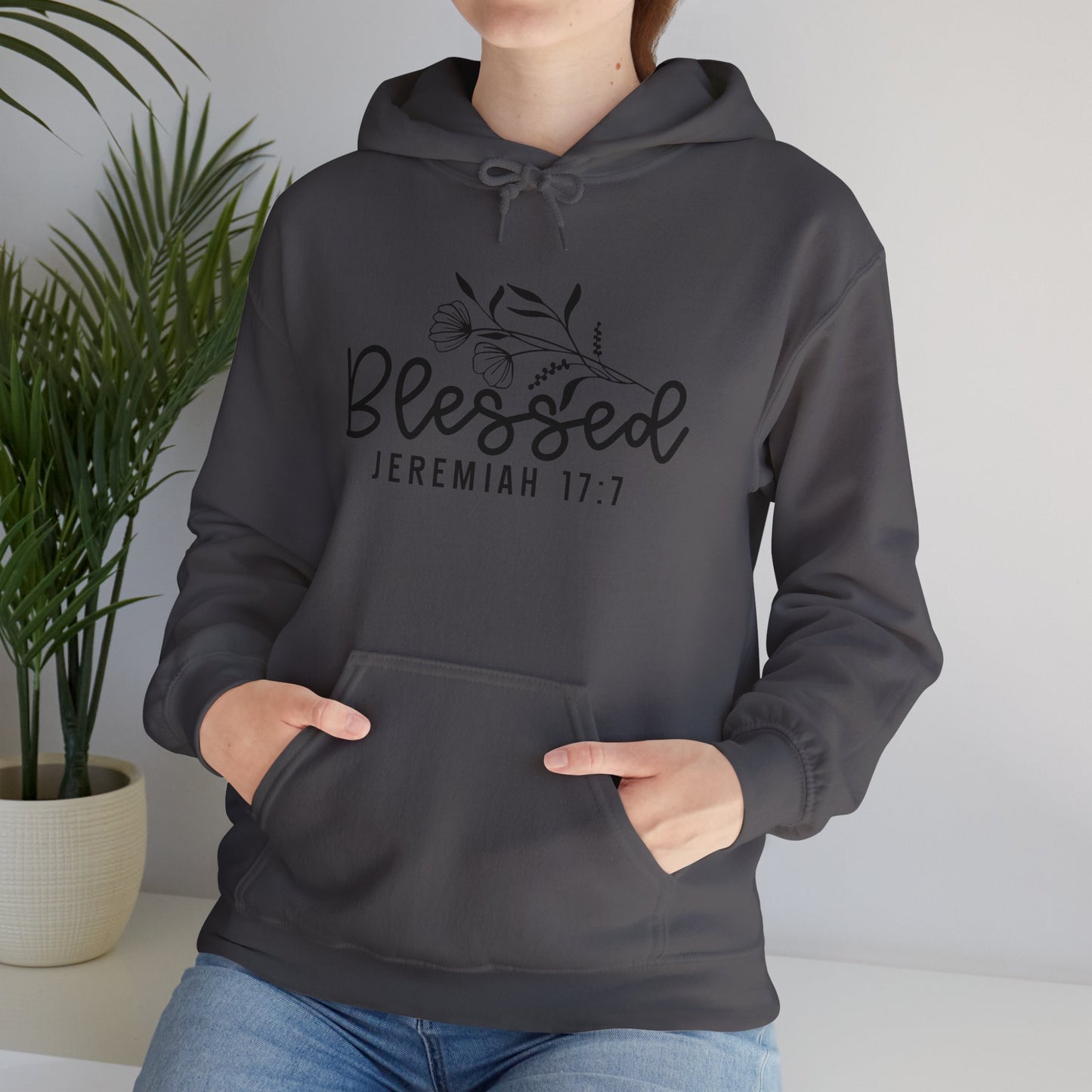 Blessed Jeremiah 17:7 Unisex Heavy Blend Hoodie