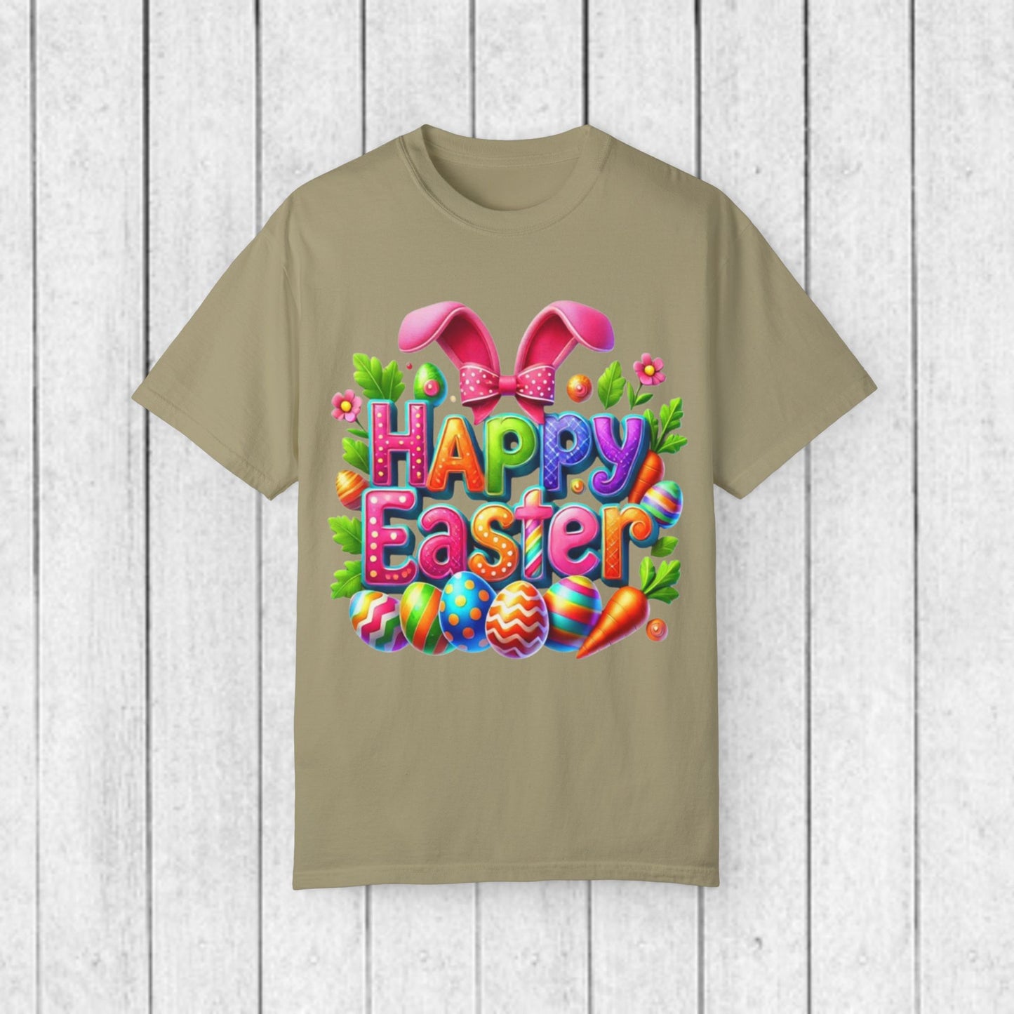 Happy Easter Unisex Garment-Dyed T-Shirt