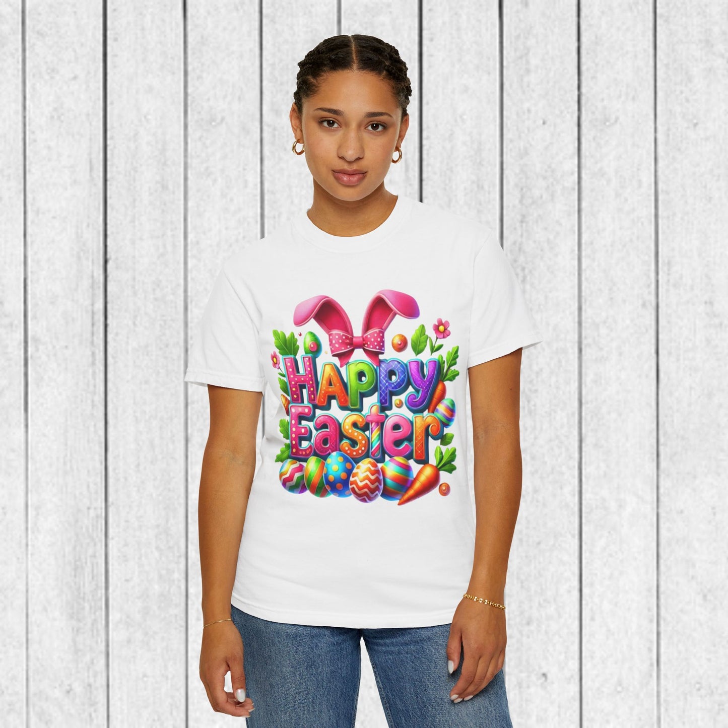 Happy Easter Unisex Garment-Dyed T-Shirt