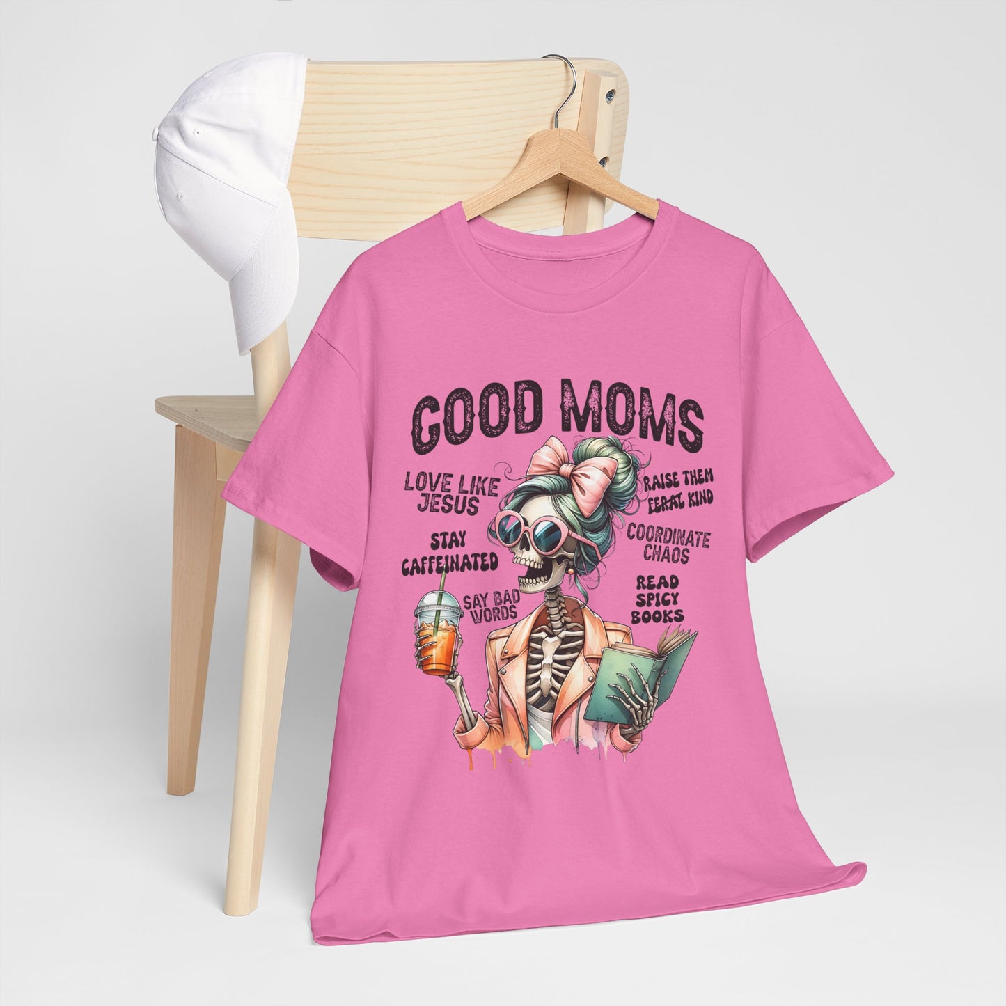 Good Moms Unisex Heavy Cotton Tee - Fun Graphic Tee for Mothers