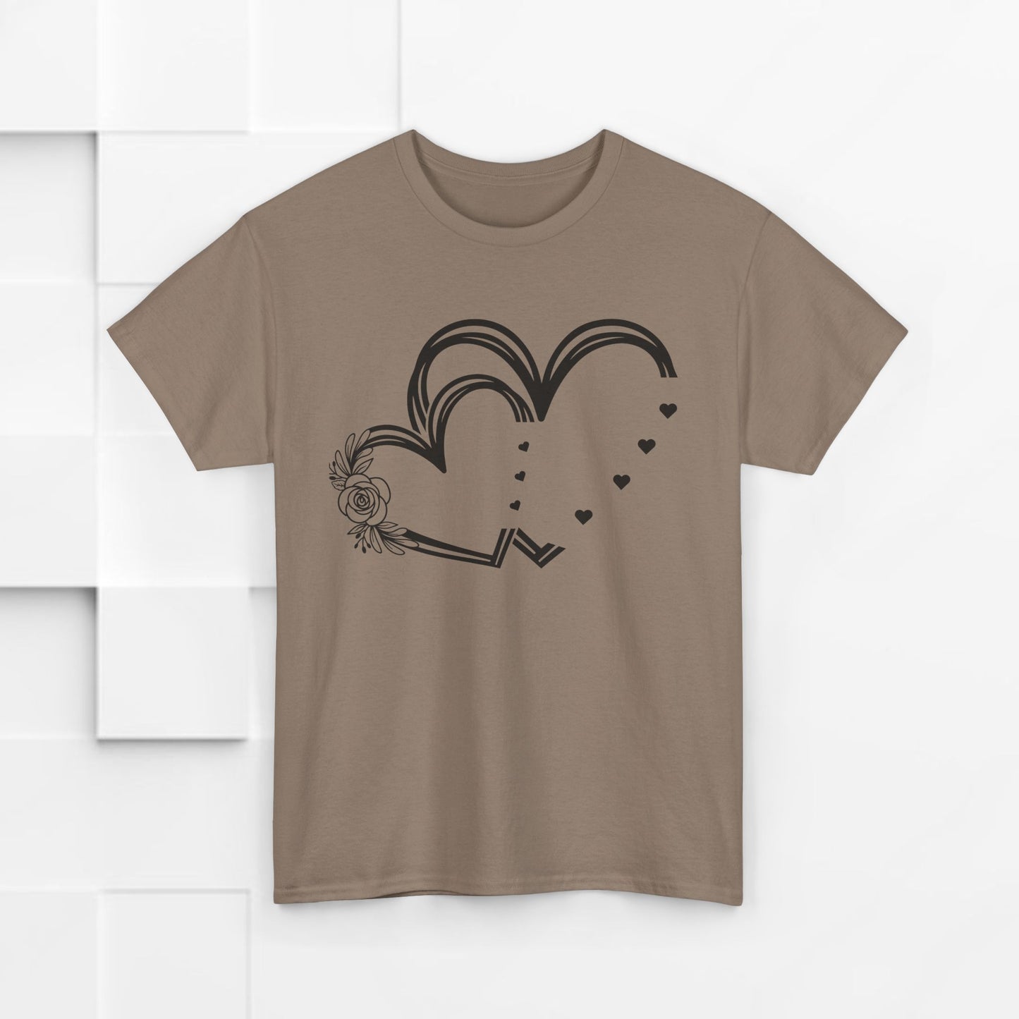 Heart Design Unisex Heavy Cotton Tee - Perfect for Valentine’s Day & Everyday Love