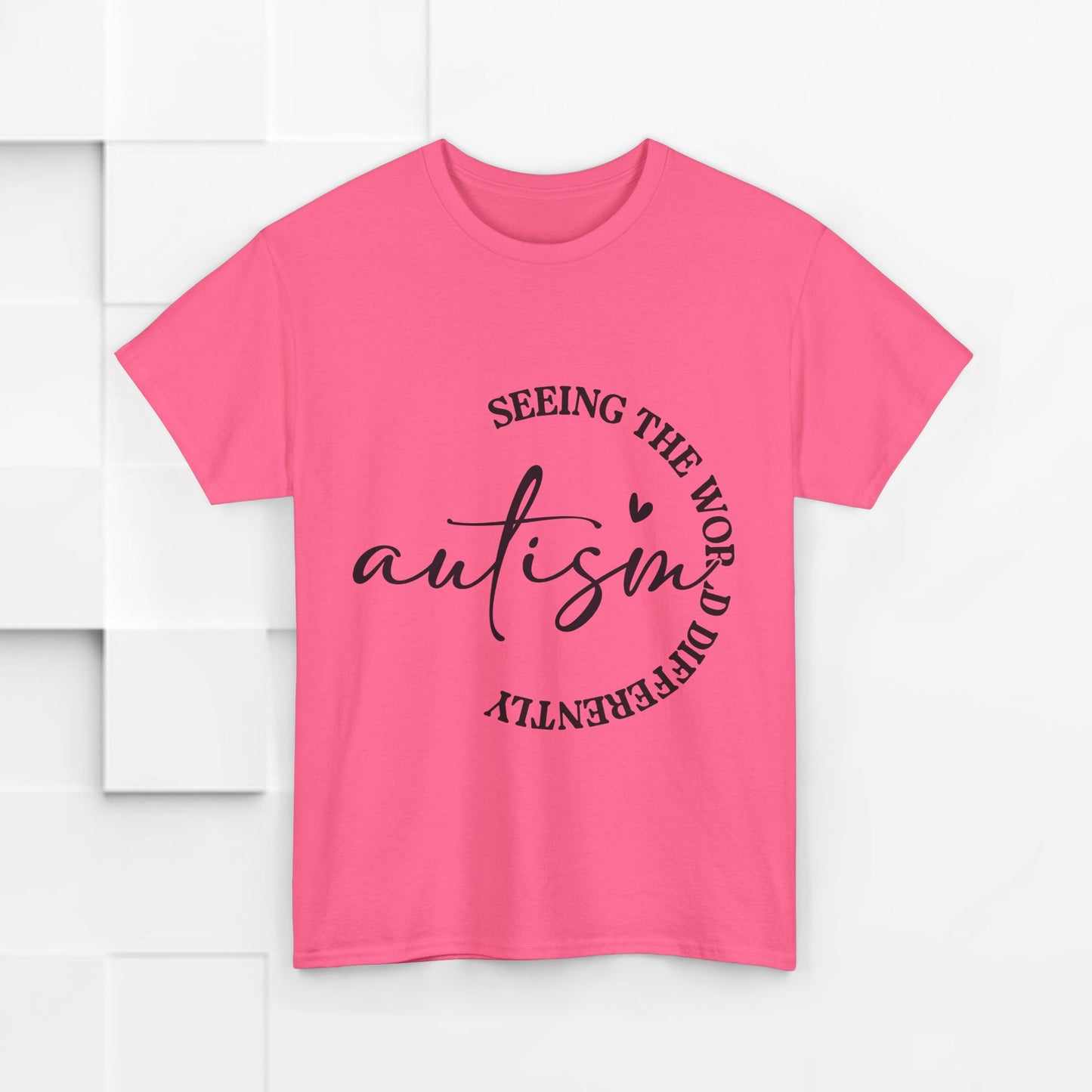 Autism Awareness Unisex Heavy Cotton Tee - Seeing the World Differently