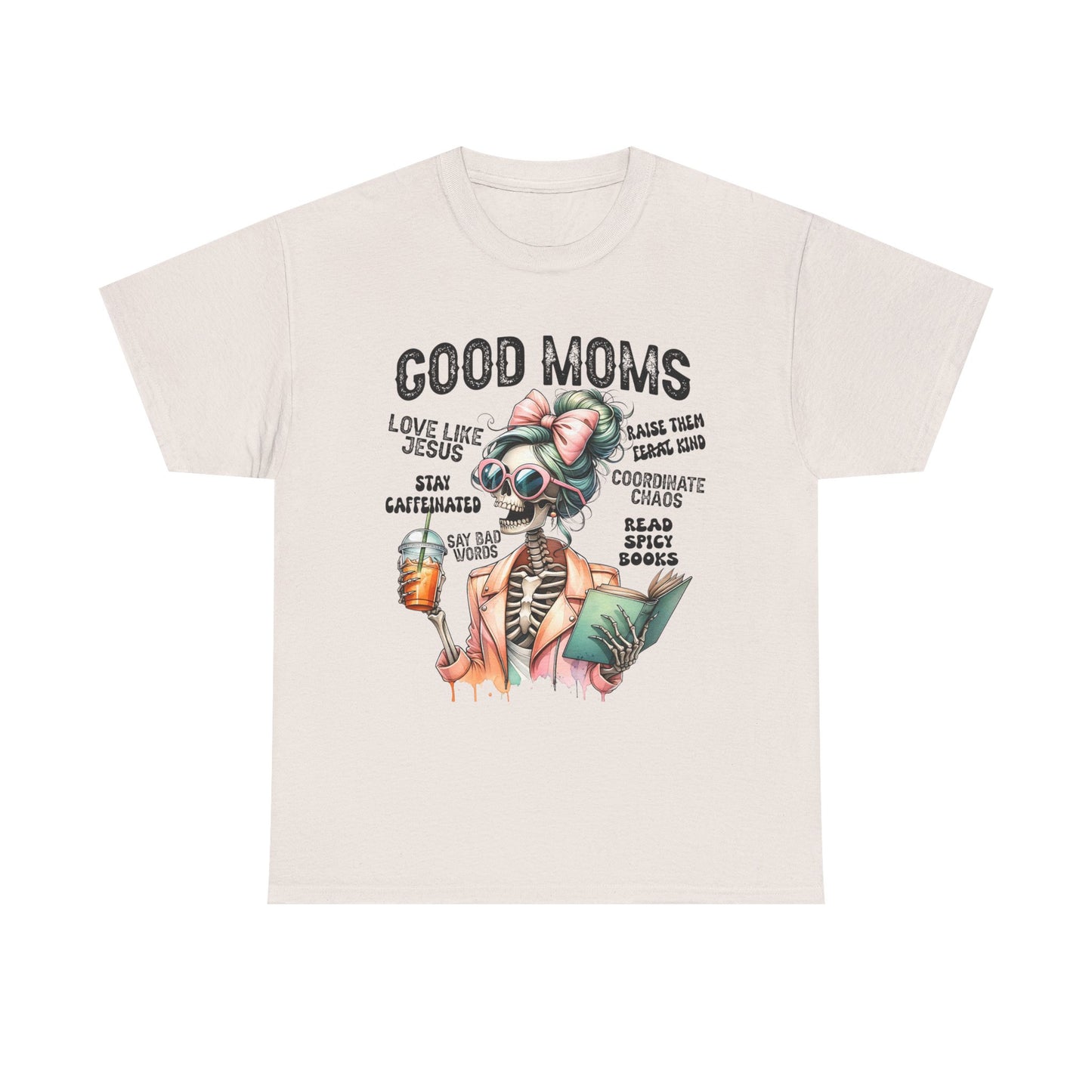 Good Moms Unisex Heavy Cotton Tee - Fun Graphic Tee for Mothers