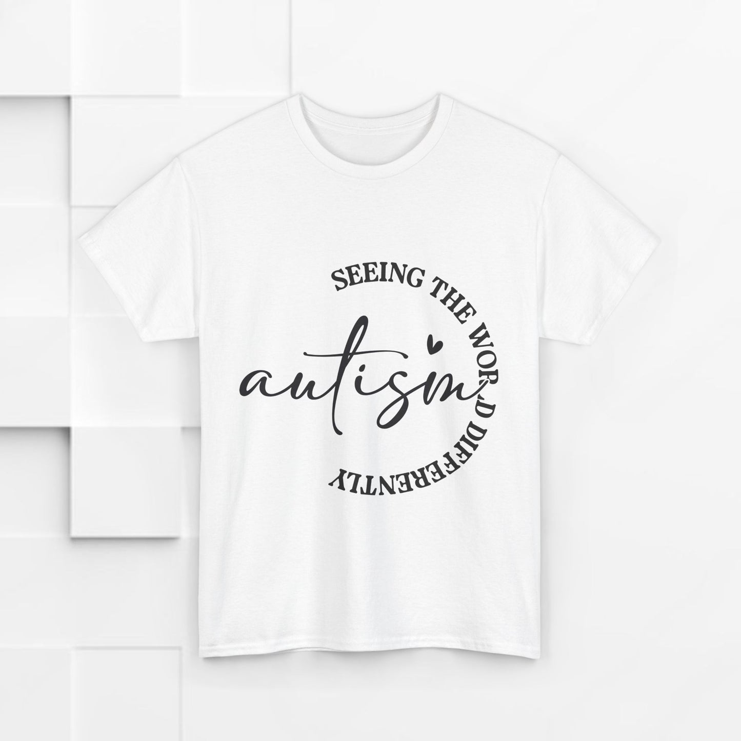 Autism Awareness Unisex Heavy Cotton Tee - Seeing the World Differently